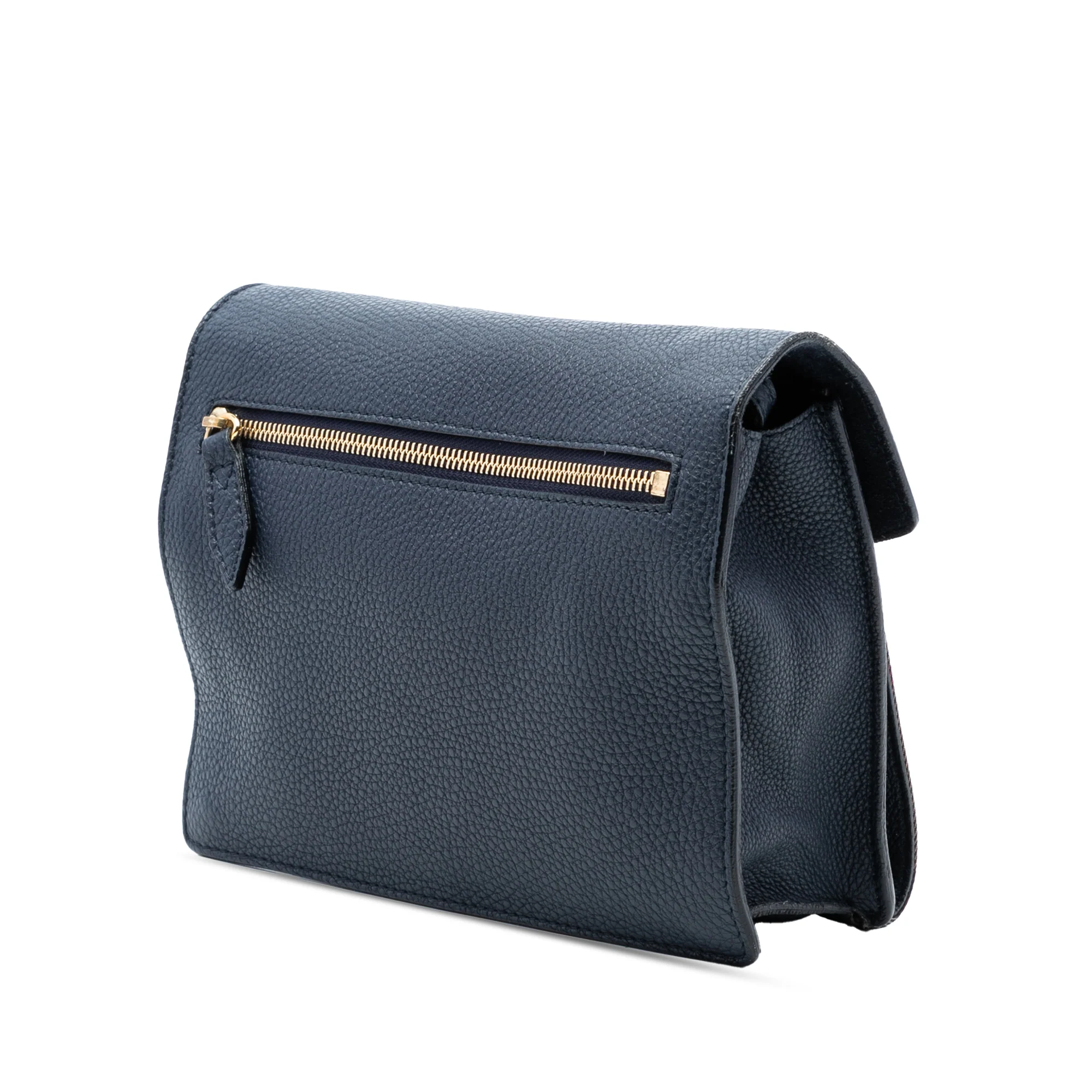 Macken Crossbody Bag Leather and House Check Canvas Small - Image 2