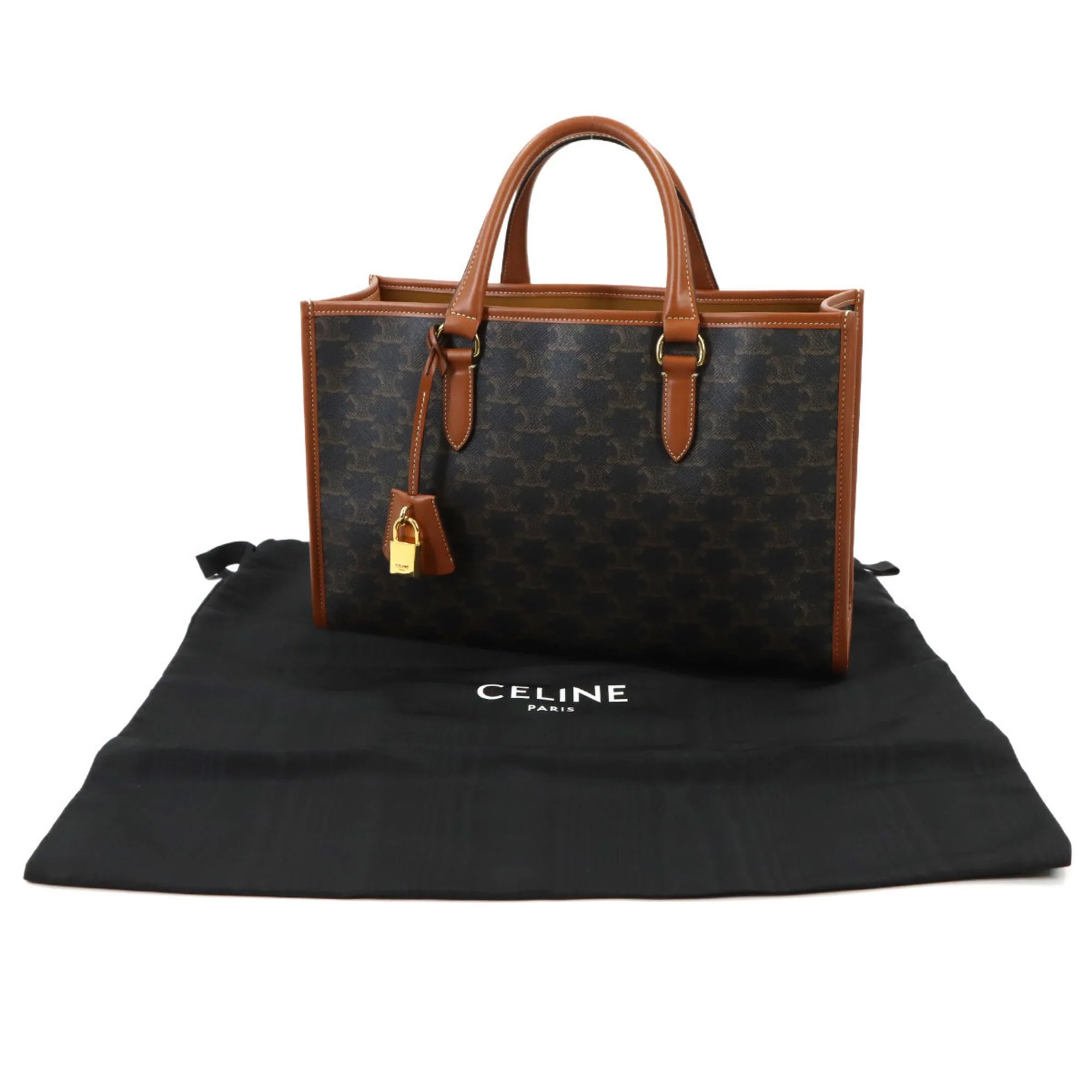 Horizontal Cabas Tote Triomphe Coated Canvas - Image 2