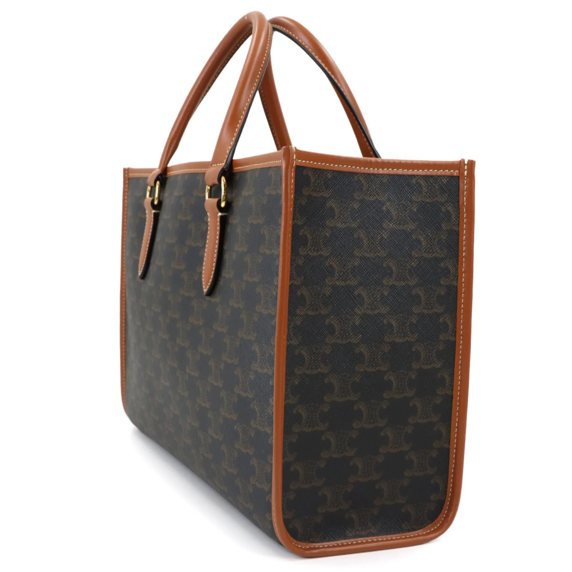 Horizontal Cabas Tote Triomphe Coated Canvas - Image 4