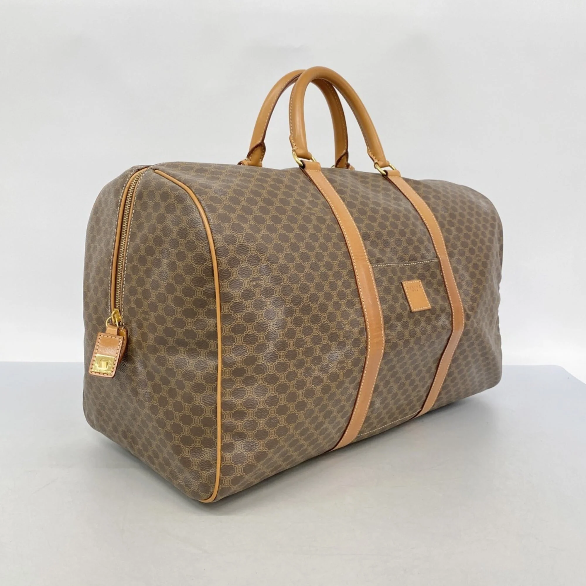 Vintage Duffle Bag Macadam Coated Canvas Large - Image 2