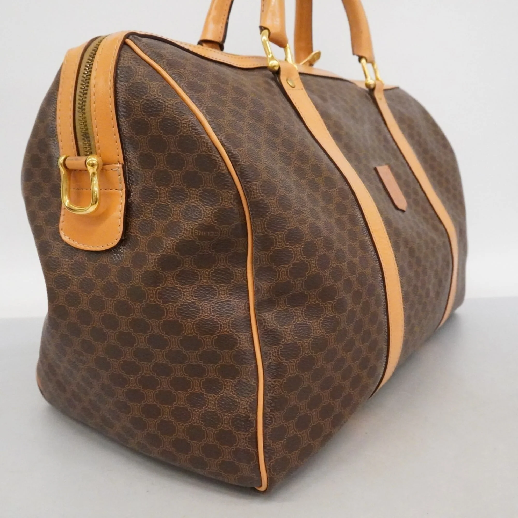 Vintage Duffle Bag Macadam Coated Canvas Large - Image 2