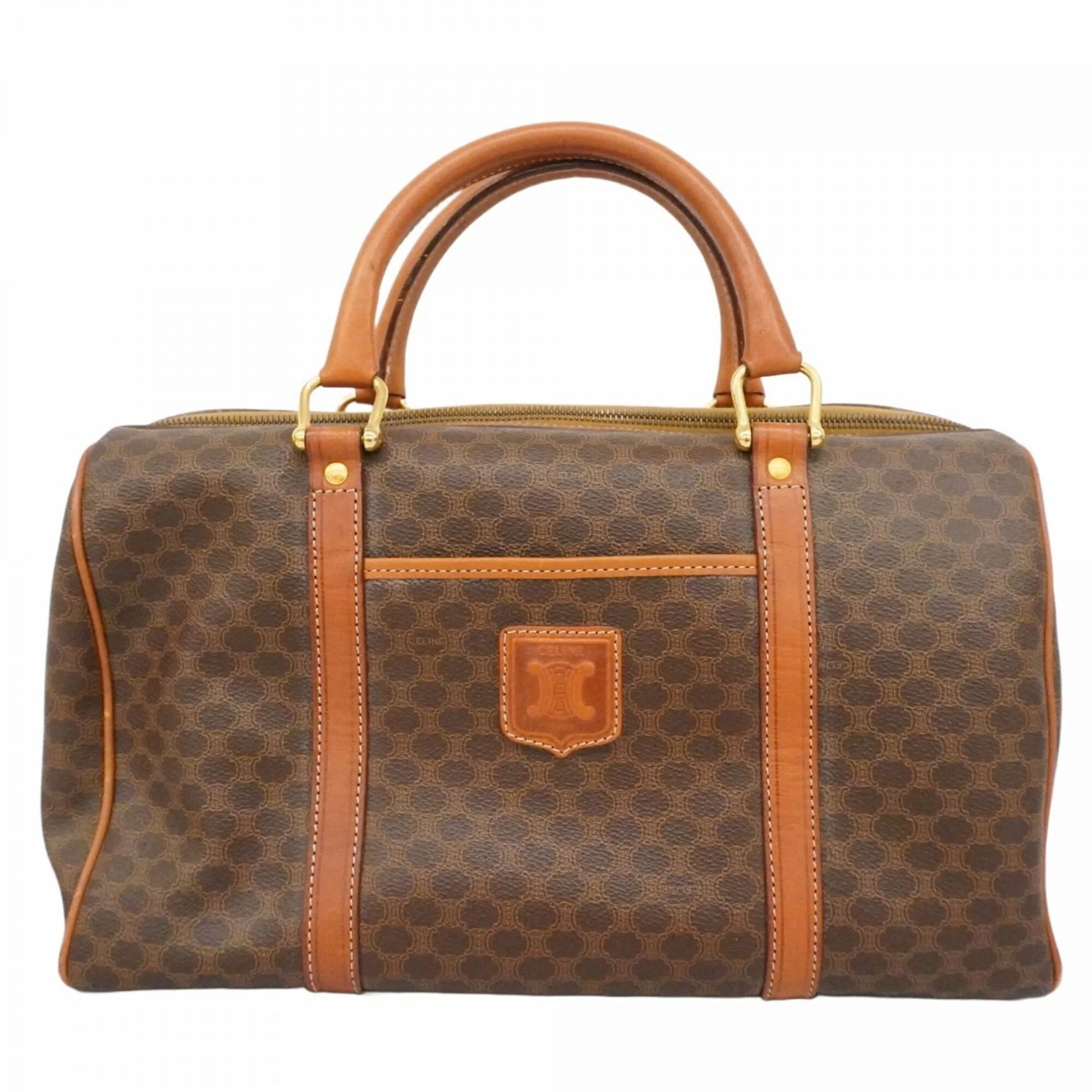 Vintage Duffle Bag Macadam Coated Canvas Medium
