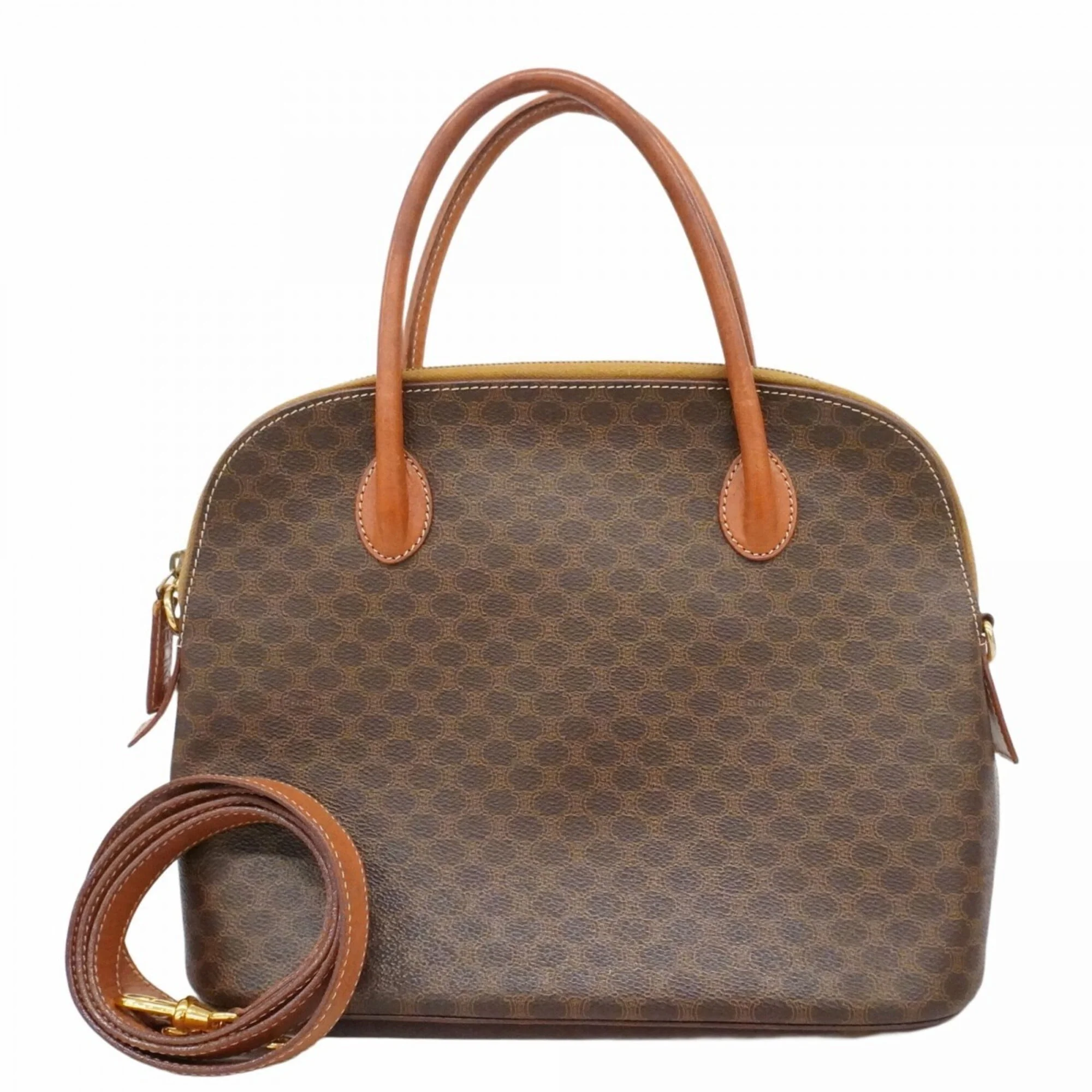 Vintage Duffle Bag Macadam Coated Canvas Medium