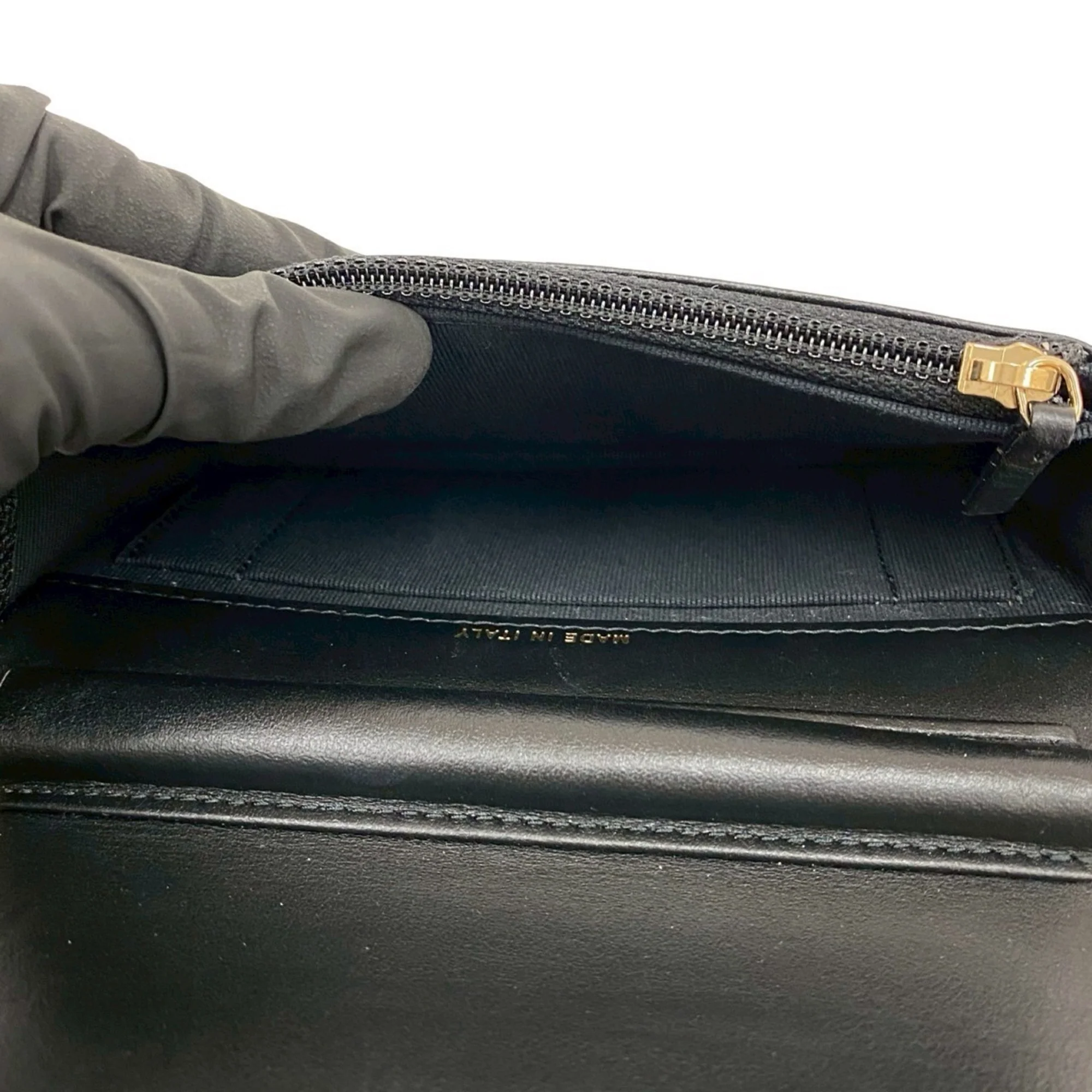 Boy Wallet on Chain Chevron Caviar - Image 9