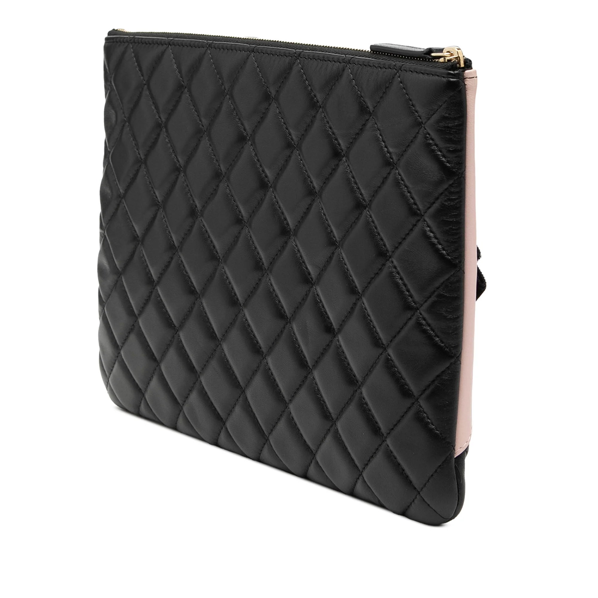 Camellia O Case Clutch Quilted Lambskin Medium - Image 2