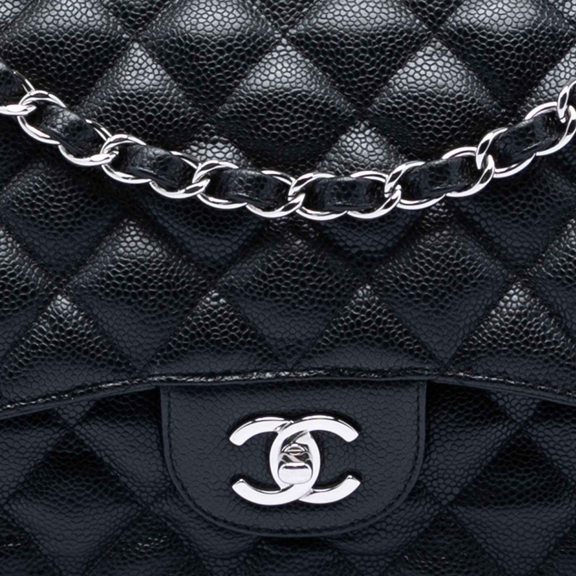 Classic Double Flap Bag Quilted Caviar Jumbo - Image 6