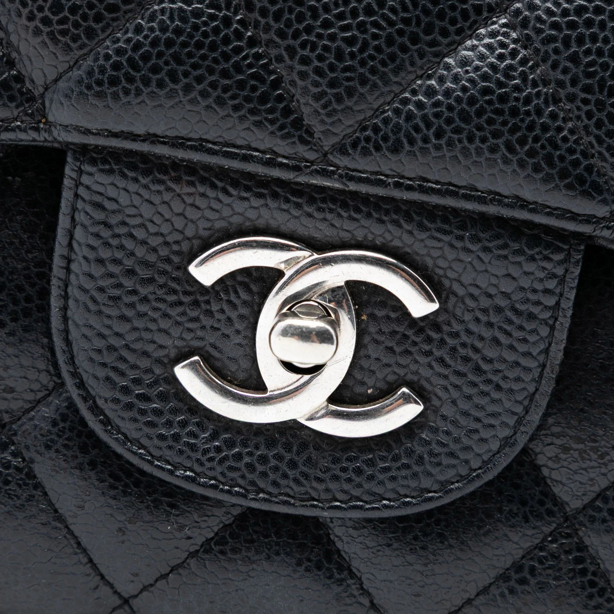 Classic Double Flap Bag Quilted Caviar Jumbo - Image 5