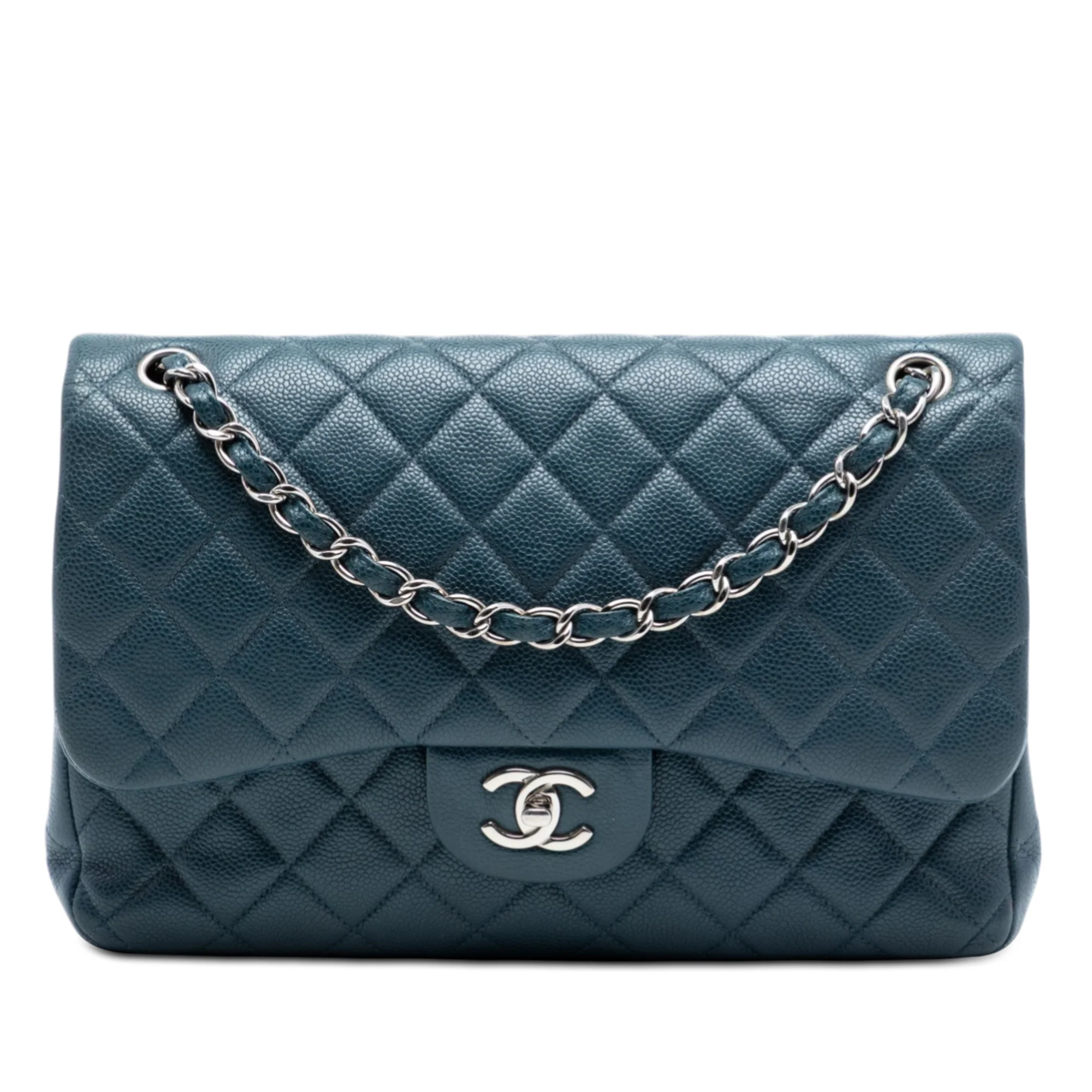 Classic Double Flap Bag Quilted Caviar Jumbo