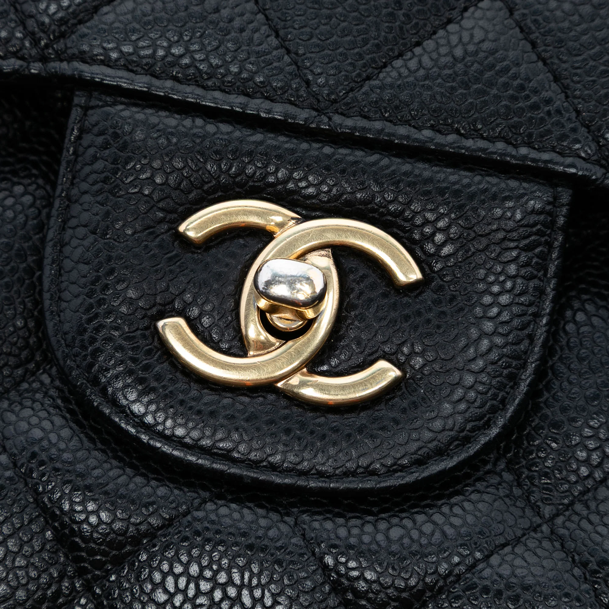 Classic Double Flap Bag Quilted Caviar Jumbo - Image 6