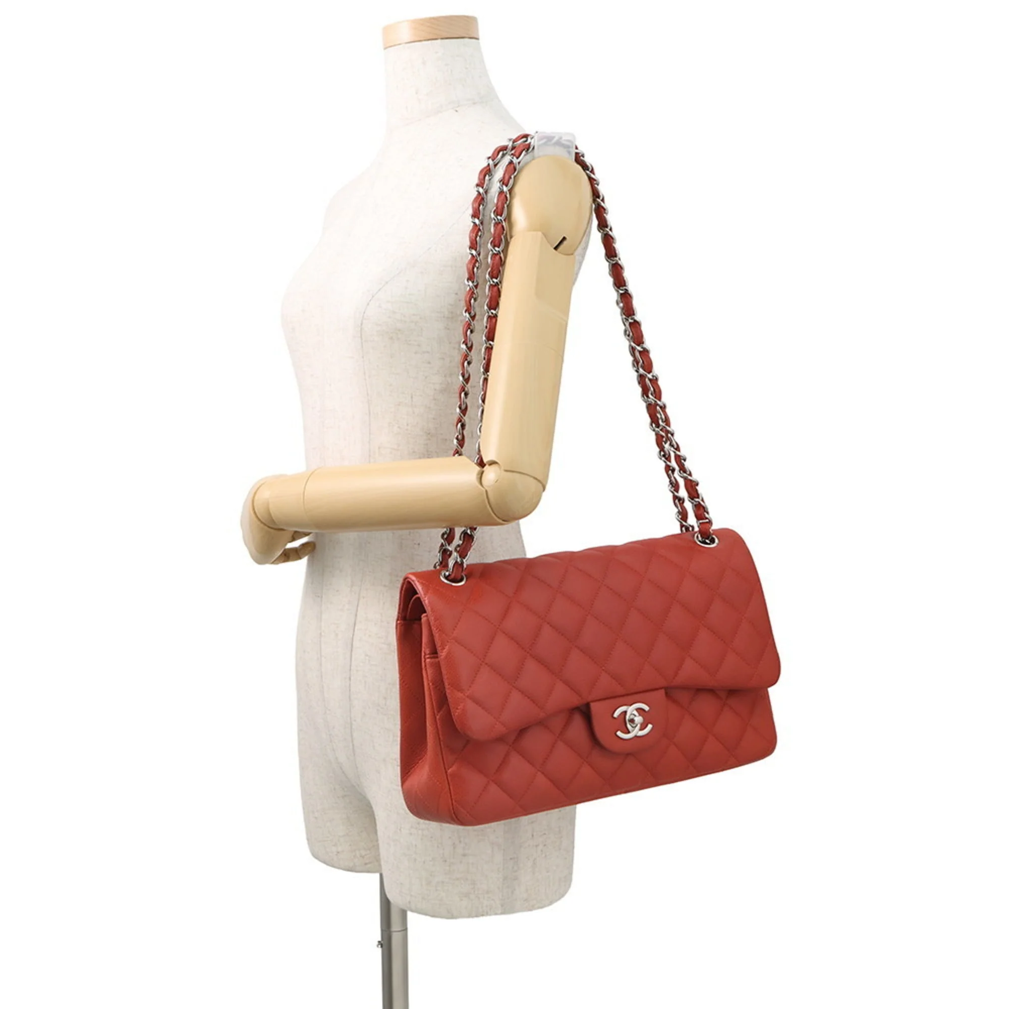 Classic Double Flap Bag Quilted Caviar Jumbo - Image 4