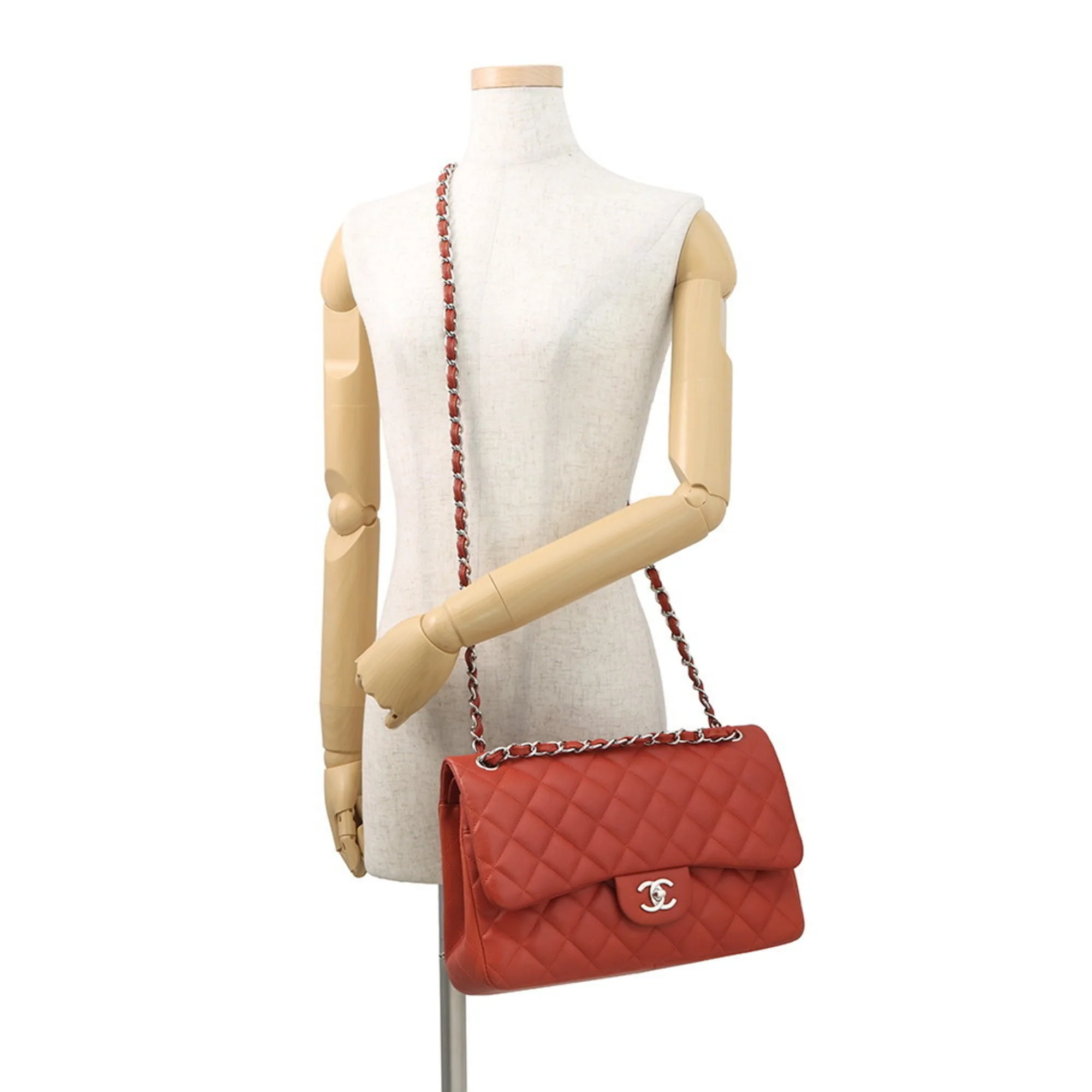 Classic Double Flap Bag Quilted Caviar Jumbo - Image 5
