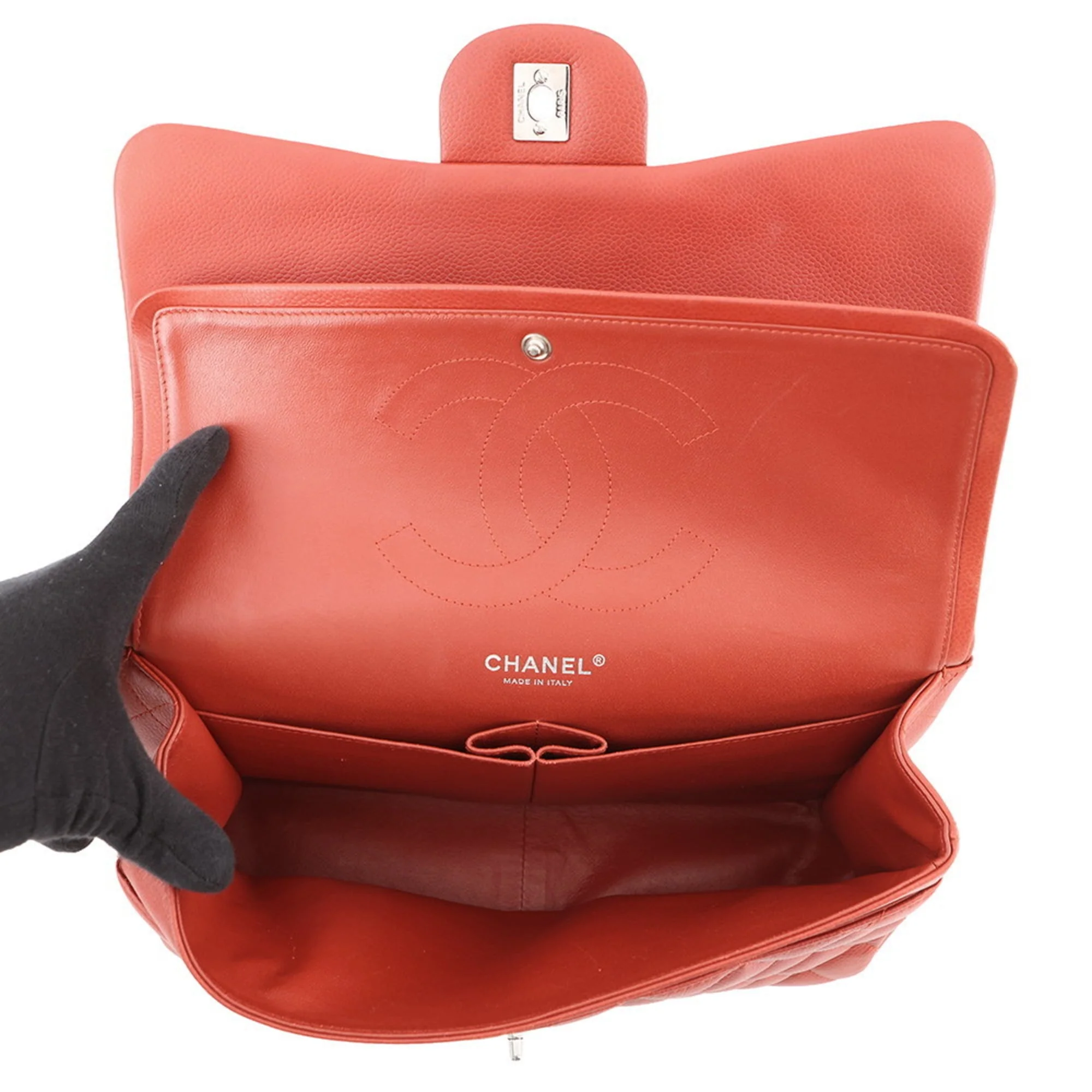 Classic Double Flap Bag Quilted Caviar Jumbo - Image 7