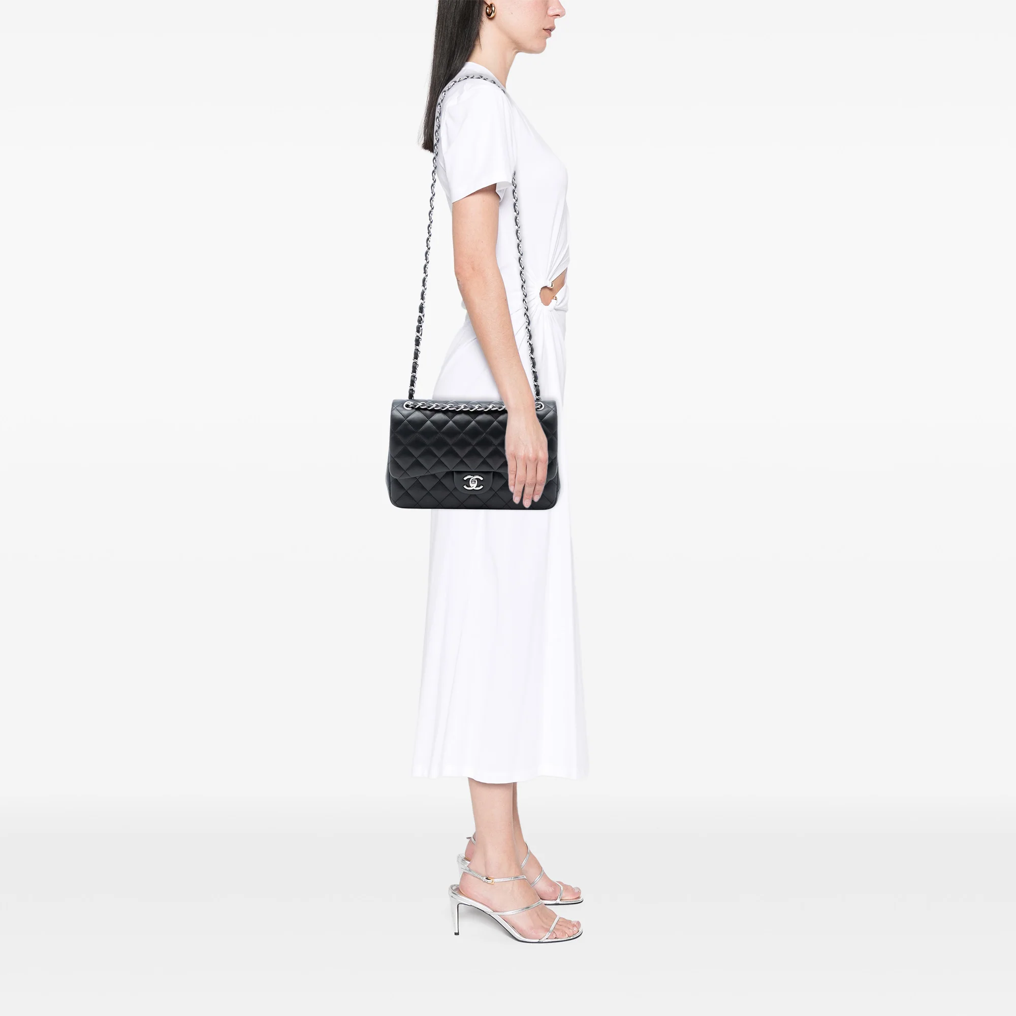 Classic Double Flap Bag Quilted Lambskin Jumbo - Image 7