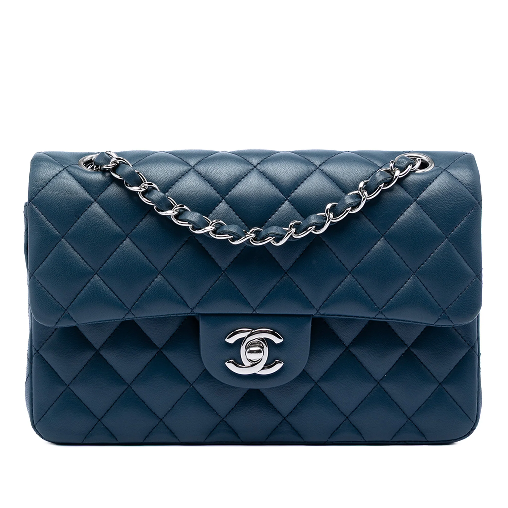 Classic Double Flap Bag Quilted Lambskin Small