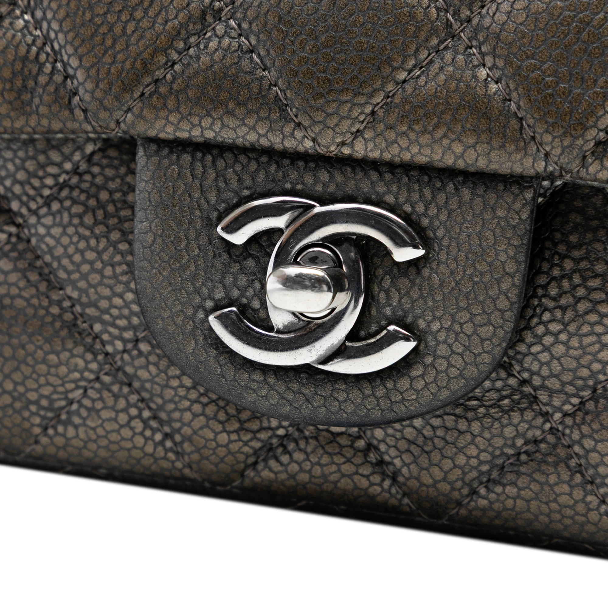 Classic Single Flap Bag Quilted Caviar Mini - Image 6