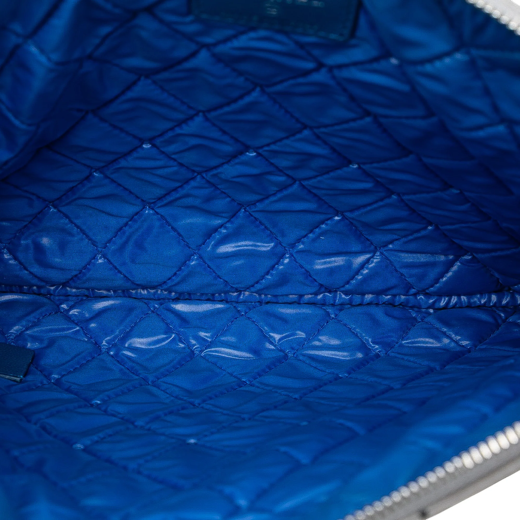 Data Center O Case Clutch Quilted Printed Lambskin Large - Image 4