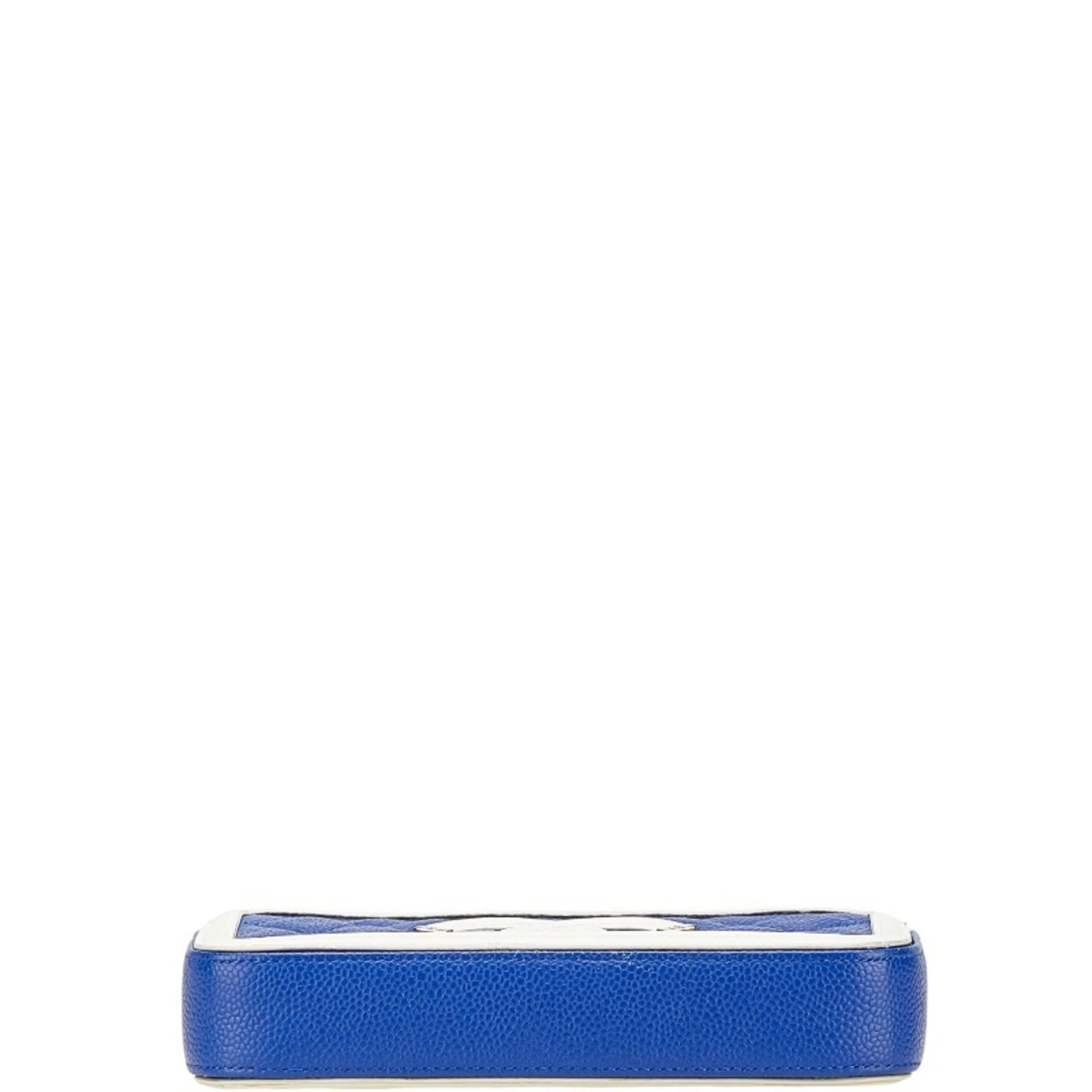 Filigree Double Zip Clutch with Chain Quilted Caviar - Image 3