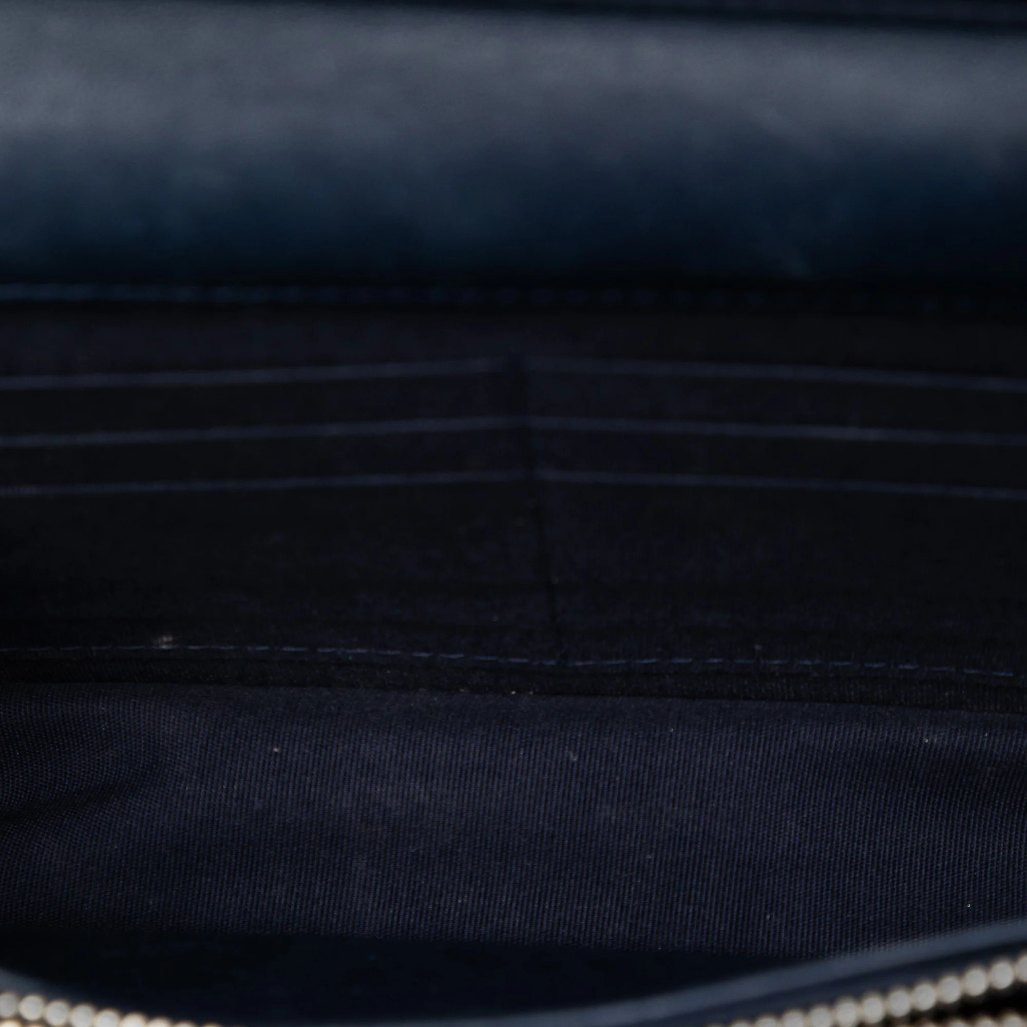 Golden Class Wallet on Chain Quilted Lambskin - Image 4