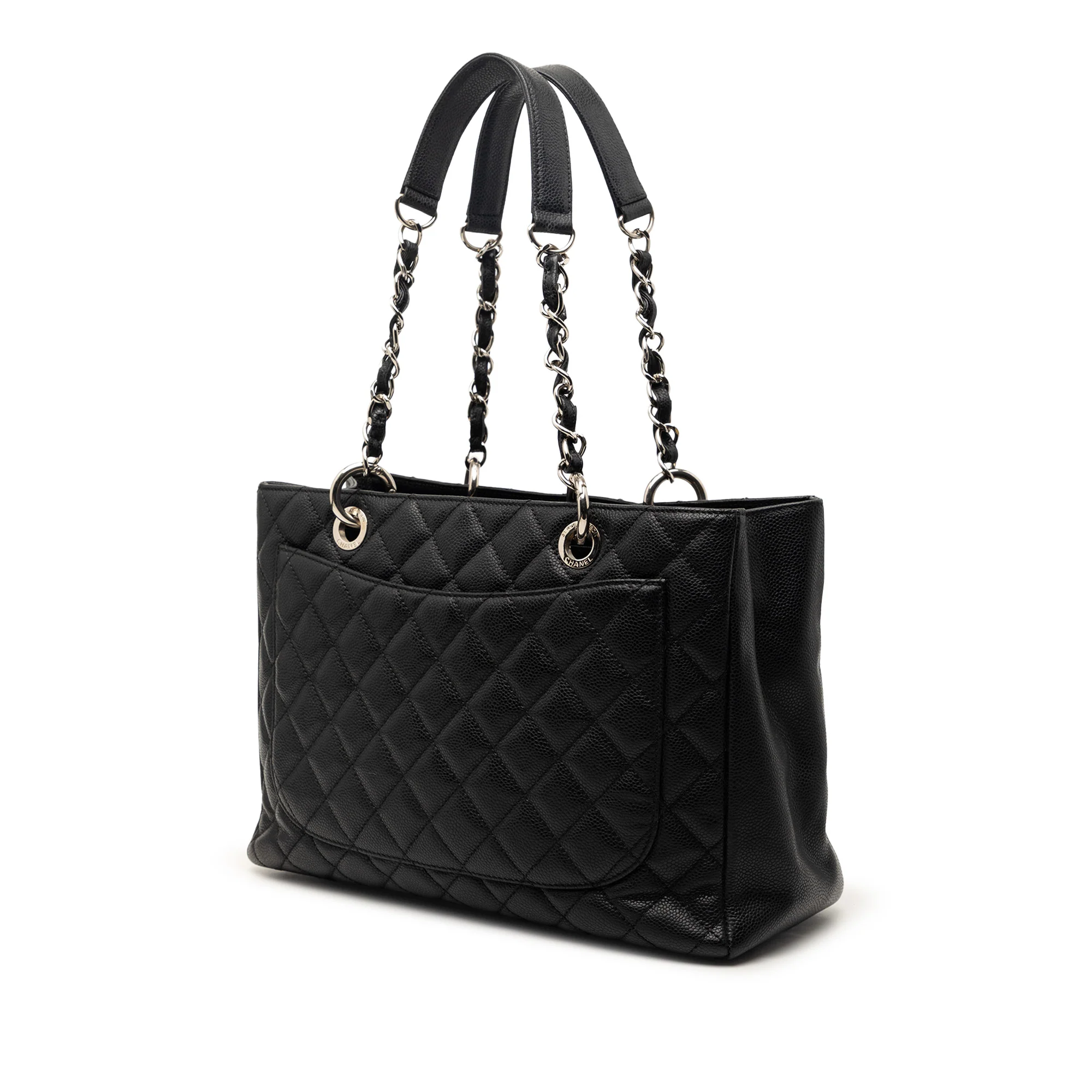 Grand Shopping Tote Quilted Caviar - Image 2