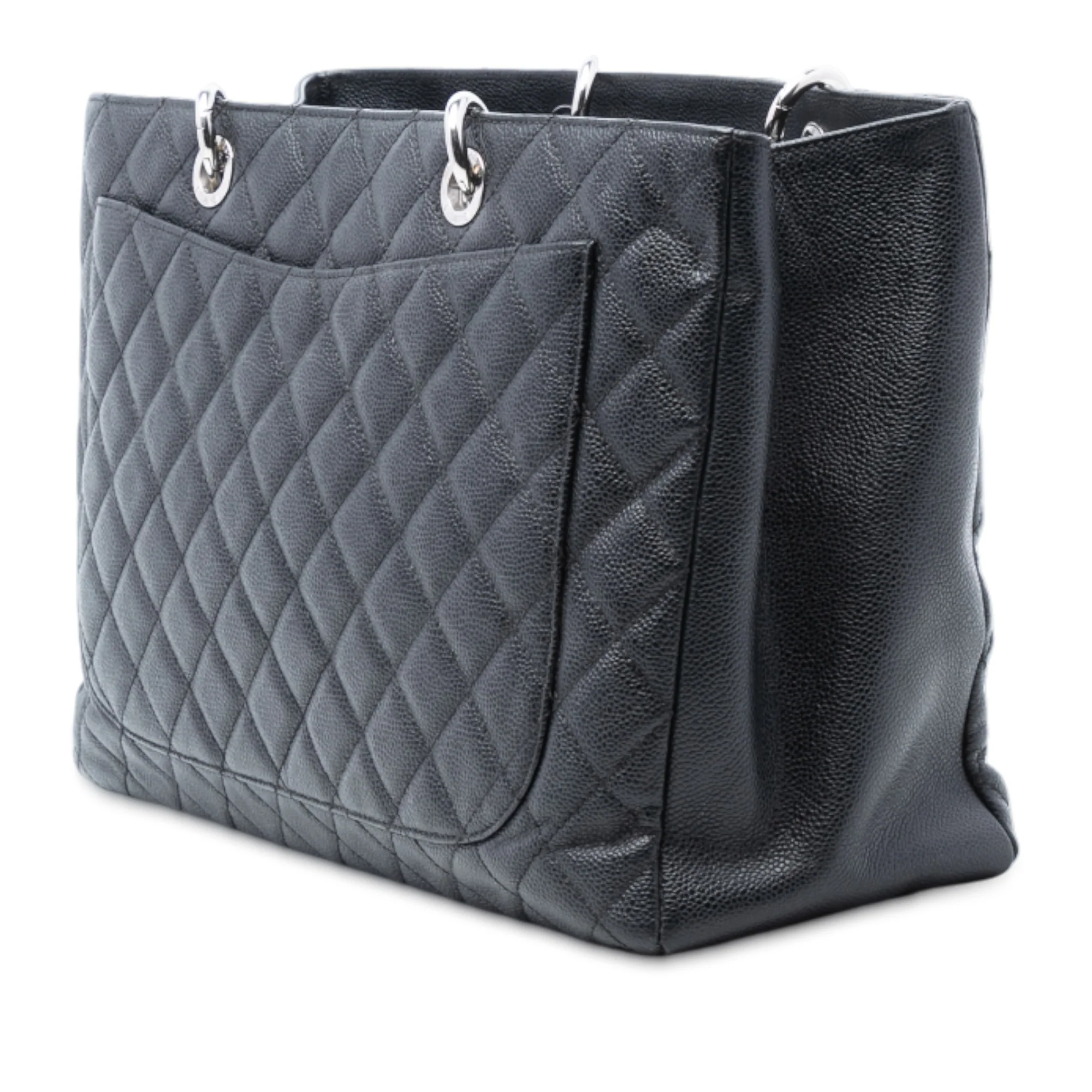 Grand Shopping Tote Quilted Caviar - Image 2