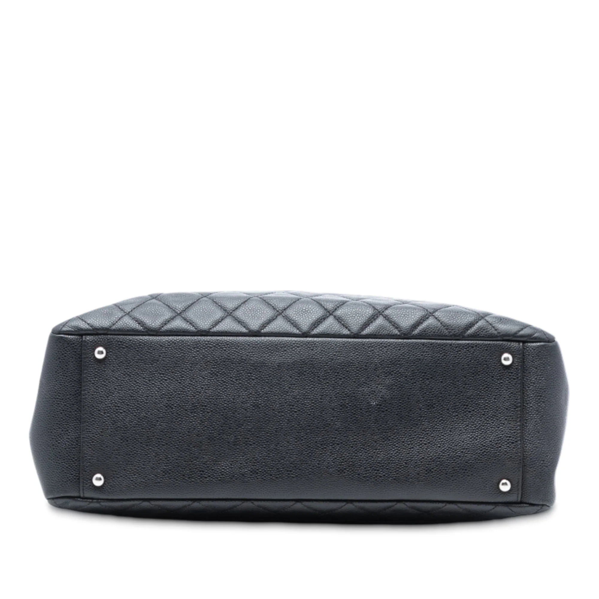 Grand Shopping Tote Quilted Caviar - Image 3