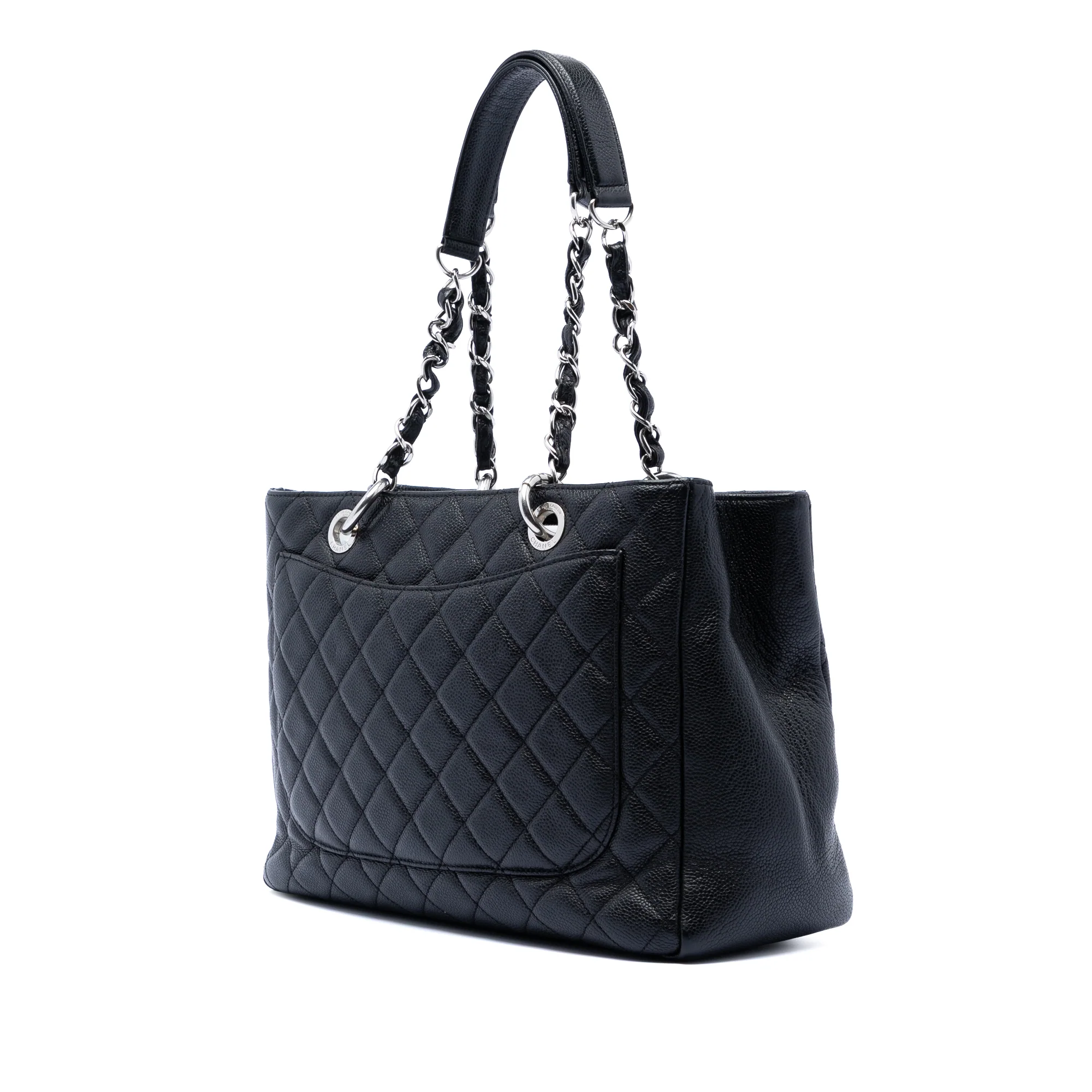 Grand Shopping Tote Quilted Caviar - Image 2