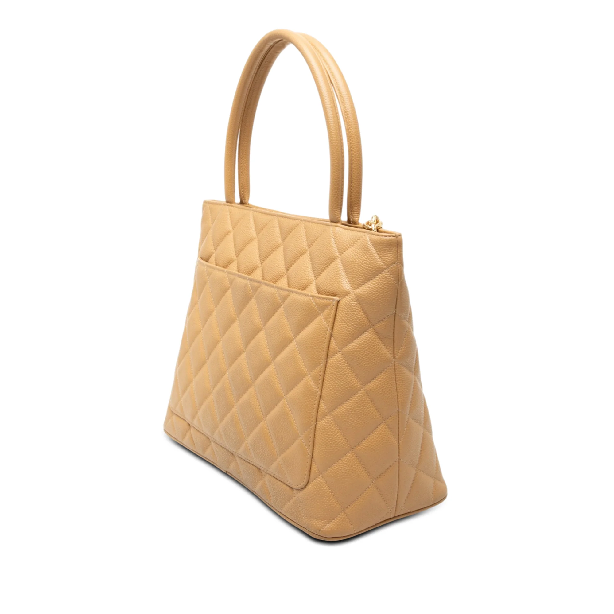 Medallion Tote Quilted Caviar - Image 2
