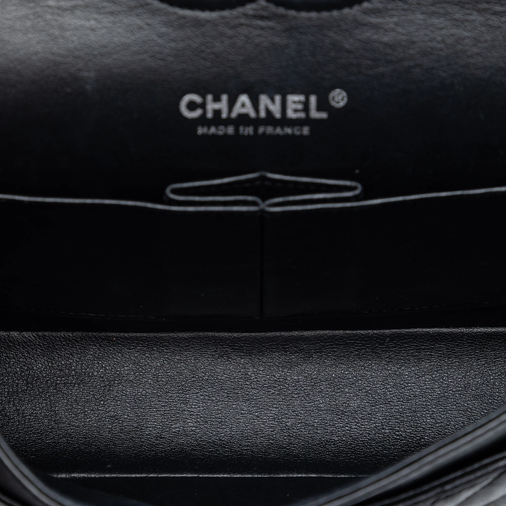 So Black Classic Double Flap Bag Chevron Lambskin Medium - Image 4