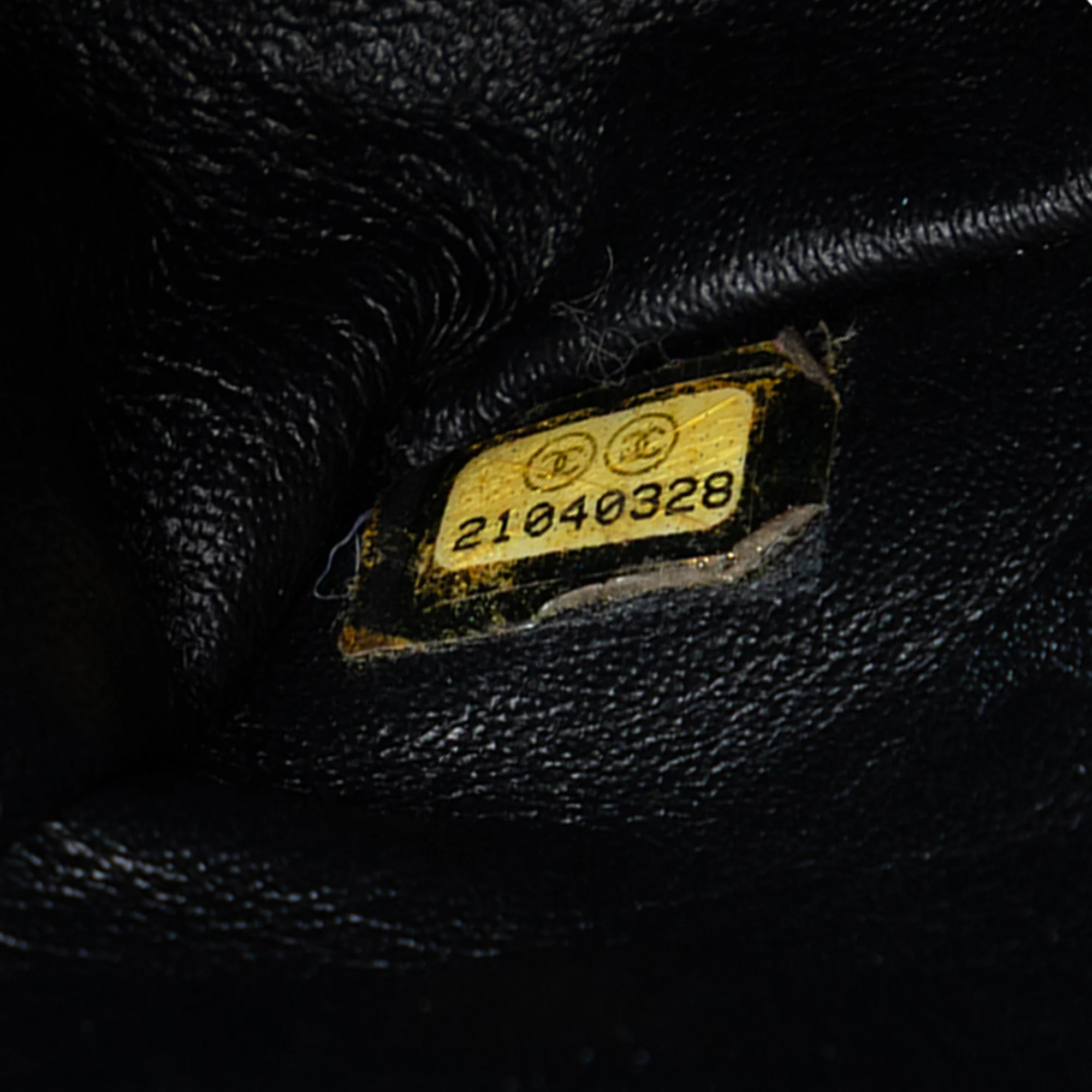 So Black Classic Double Flap Bag Chevron Lambskin Medium - Image 6