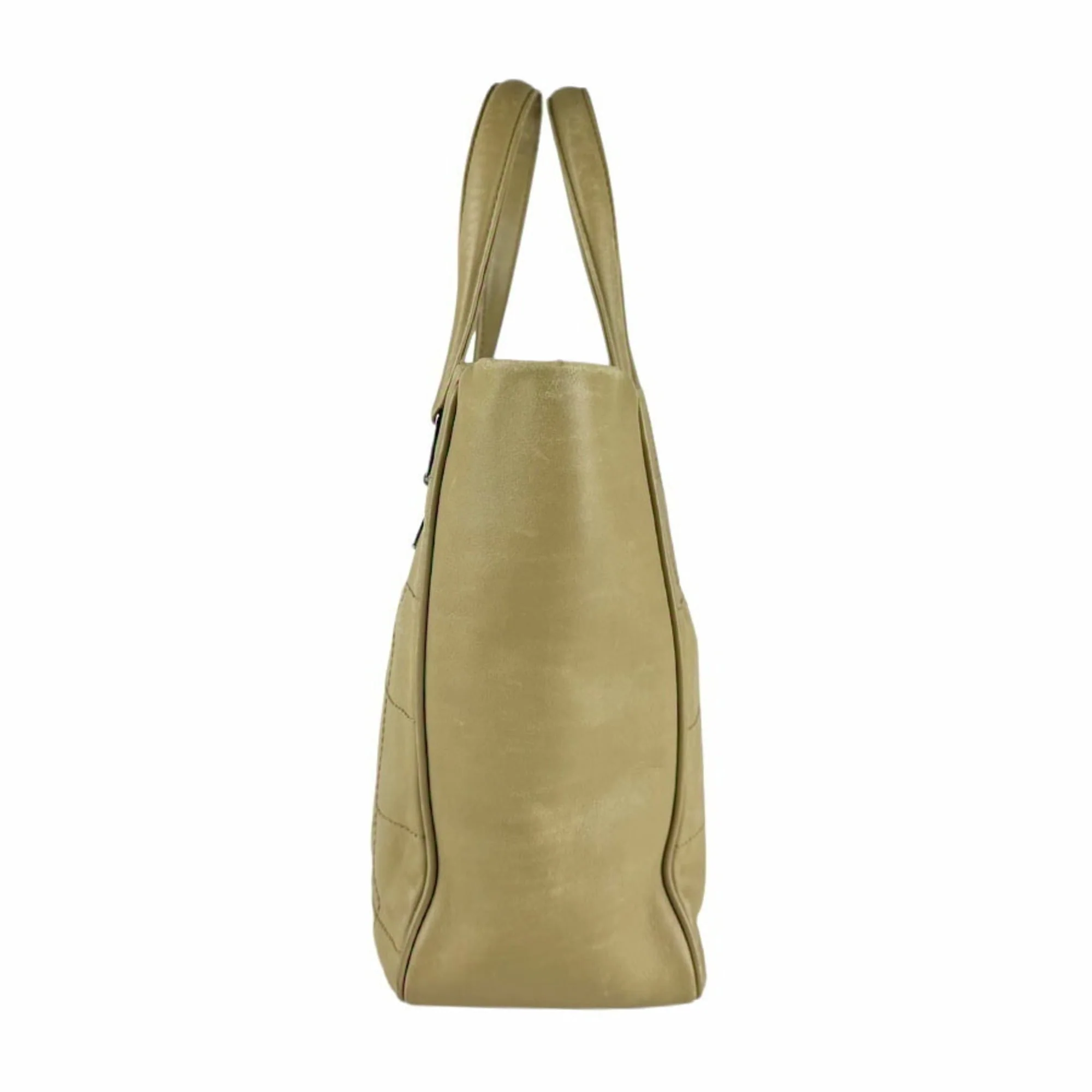 Square Stitch Tote Caviar Small - Image 2