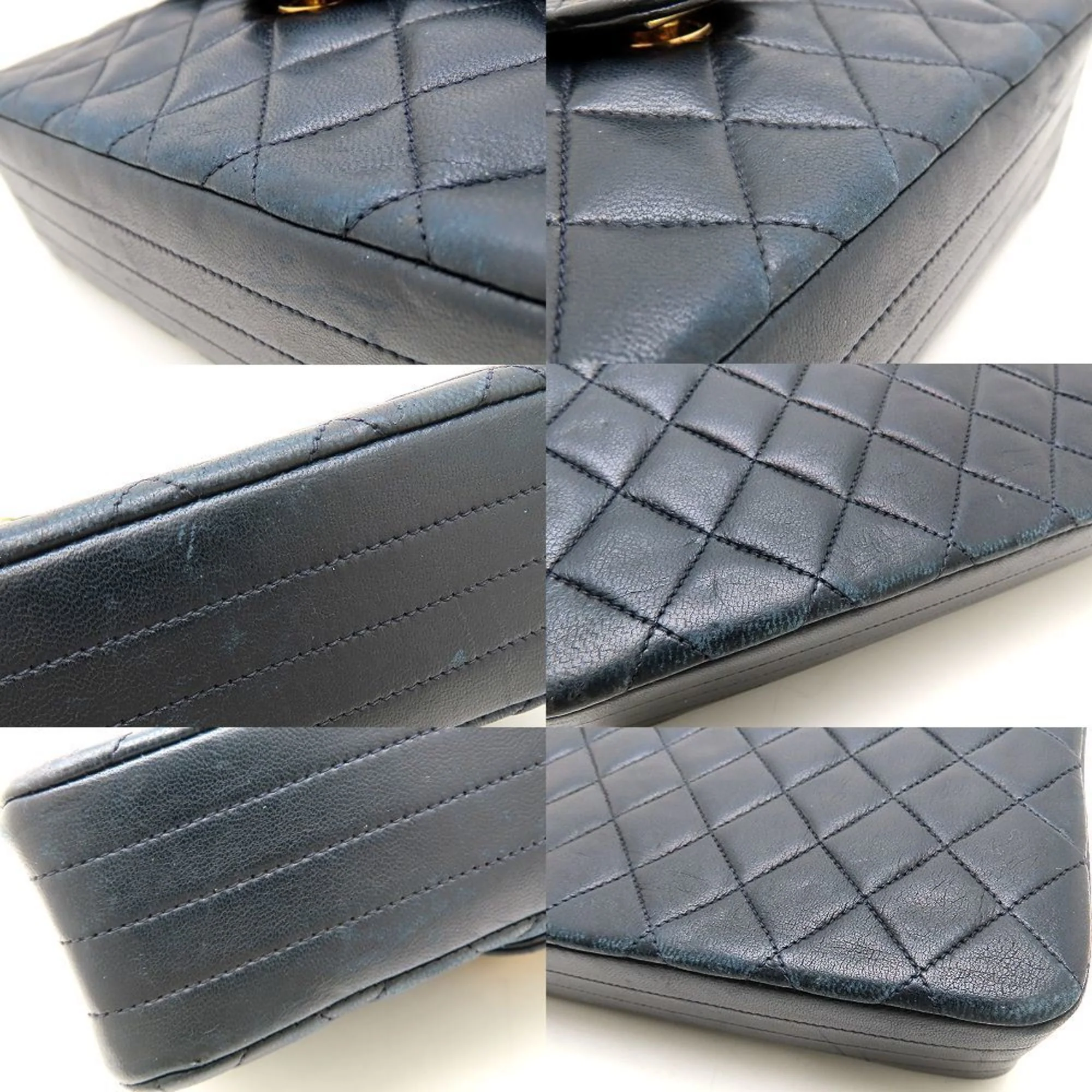 Vintage CC Chain Flap Bag Quilted Lambskin Mini - Image 7