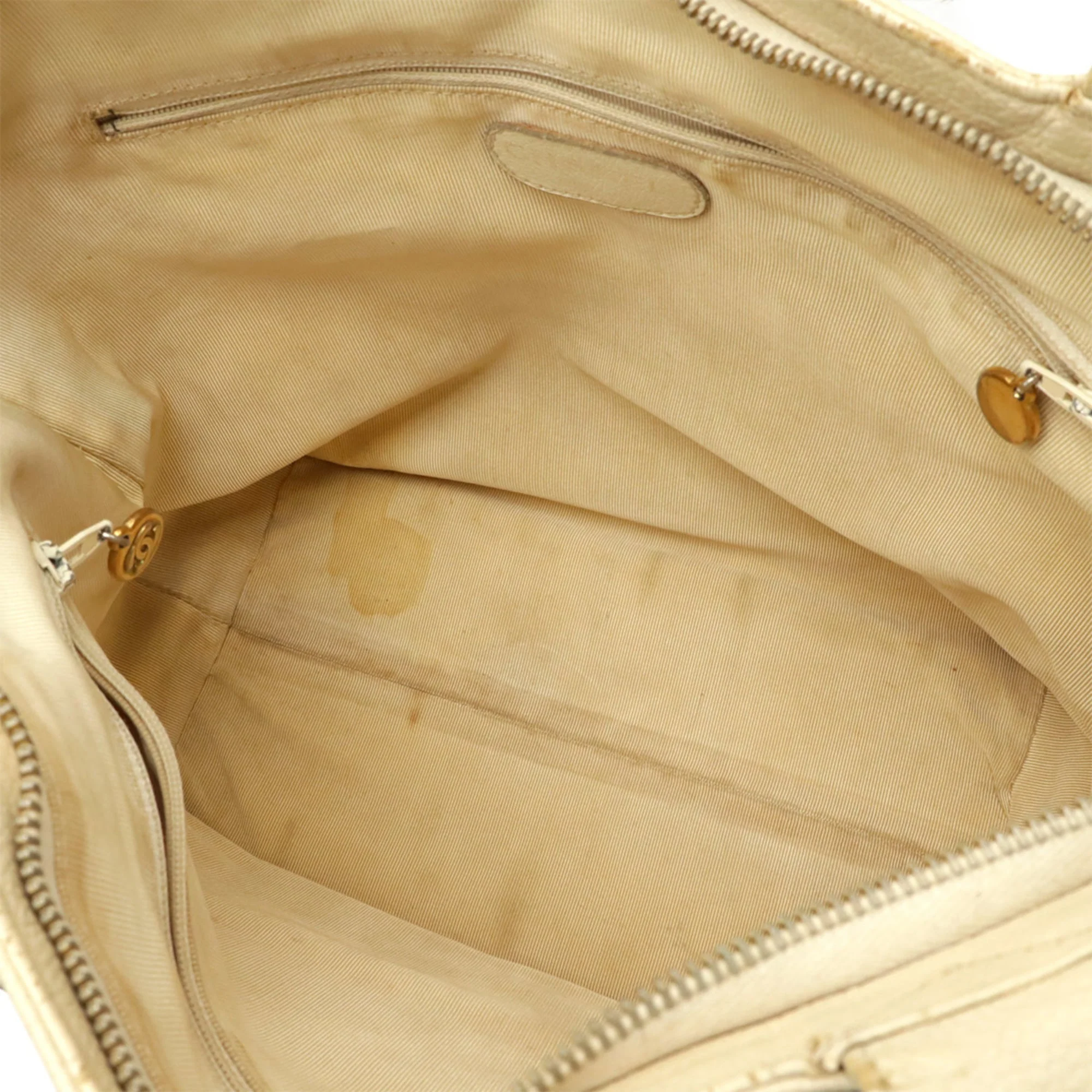 Vintage CC Zip Tote Caviar Small - Image 8