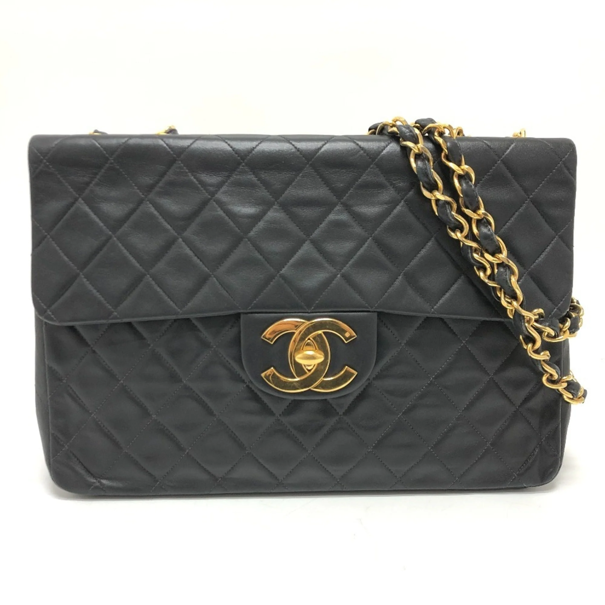 Vintage Classic Single Flap Bag Quilted Lambskin Maxi