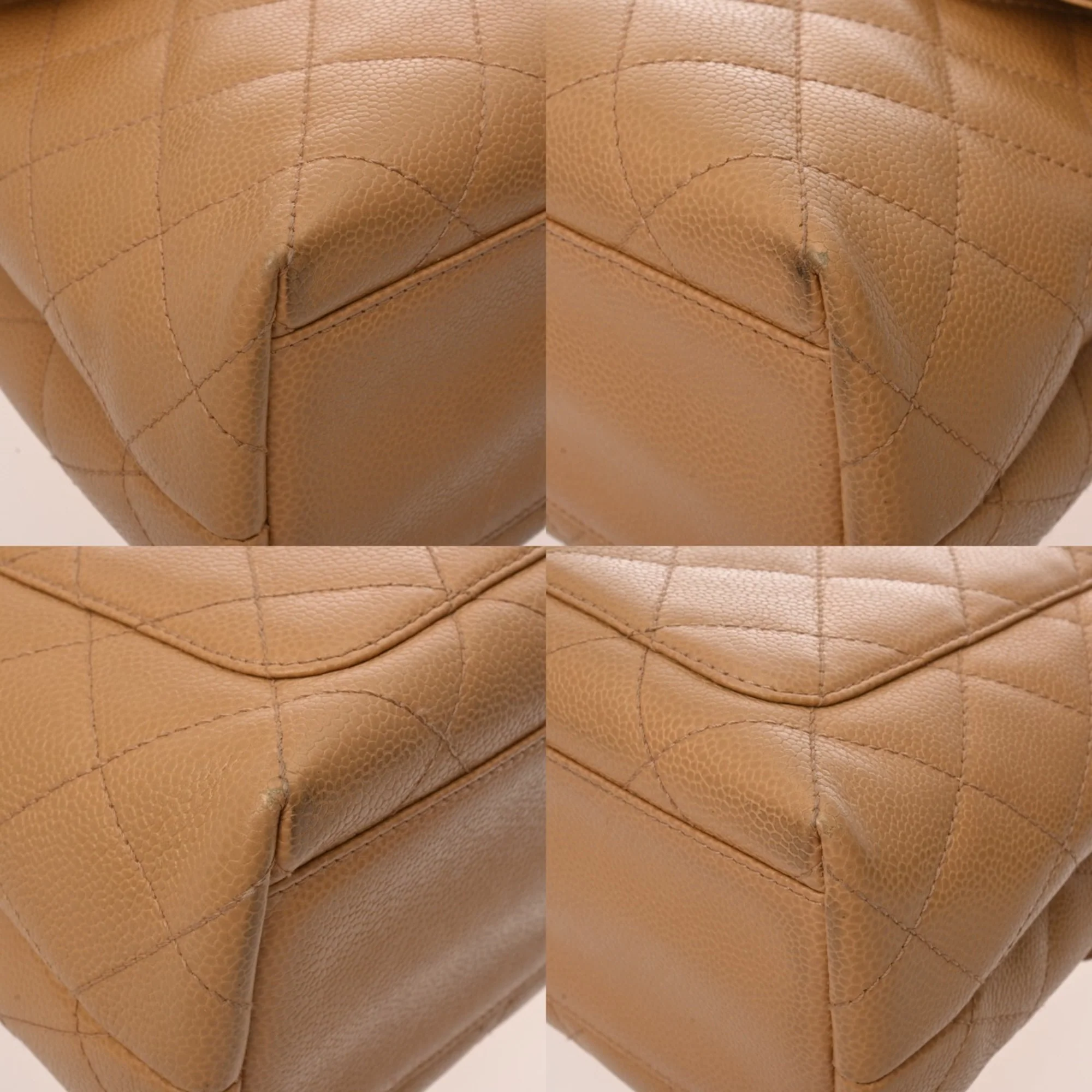 Vintage Classic Top Handle Flap Bag Quilted Caviar Jumbo - Image 7