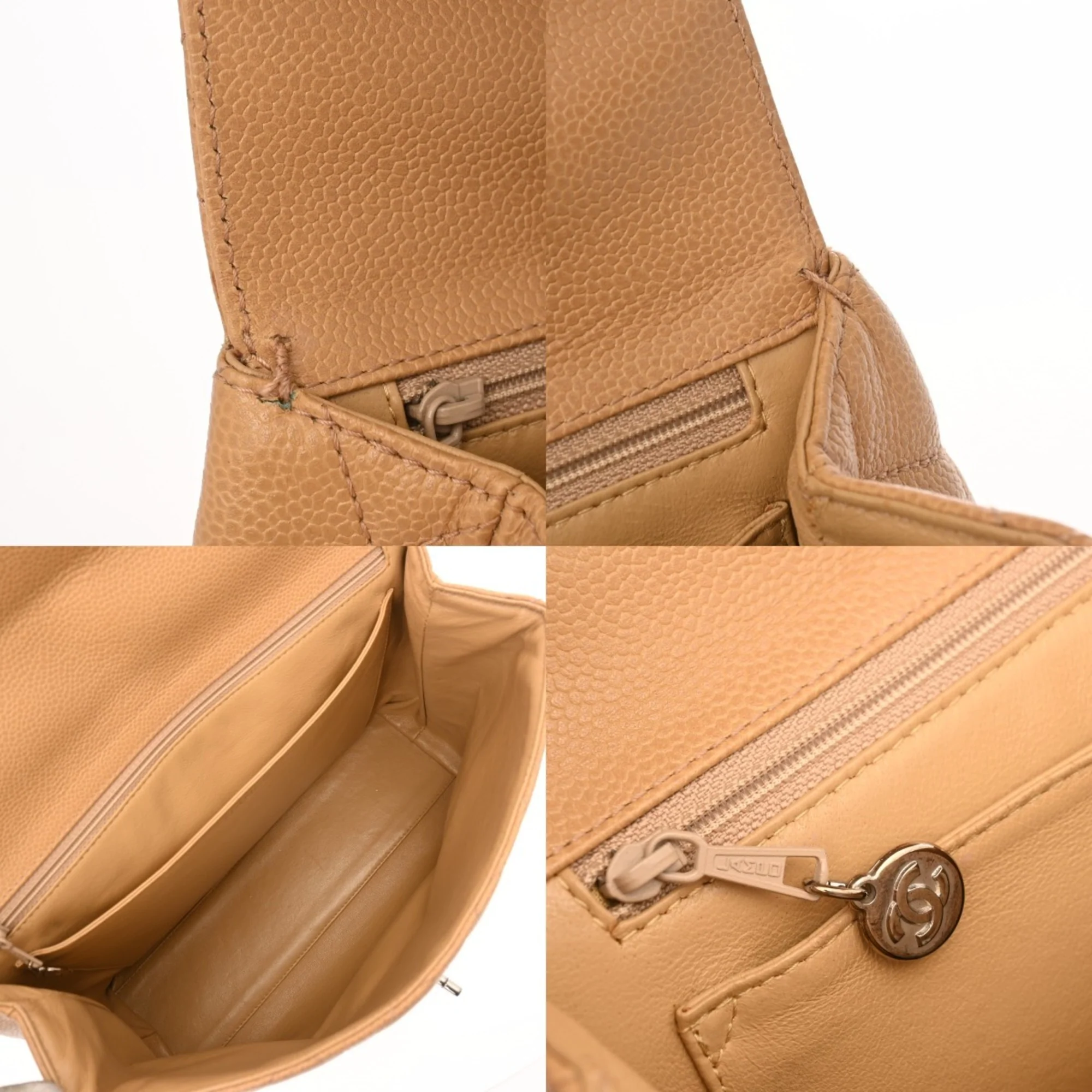 Vintage Classic Top Handle Flap Bag Quilted Caviar Jumbo - Image 9