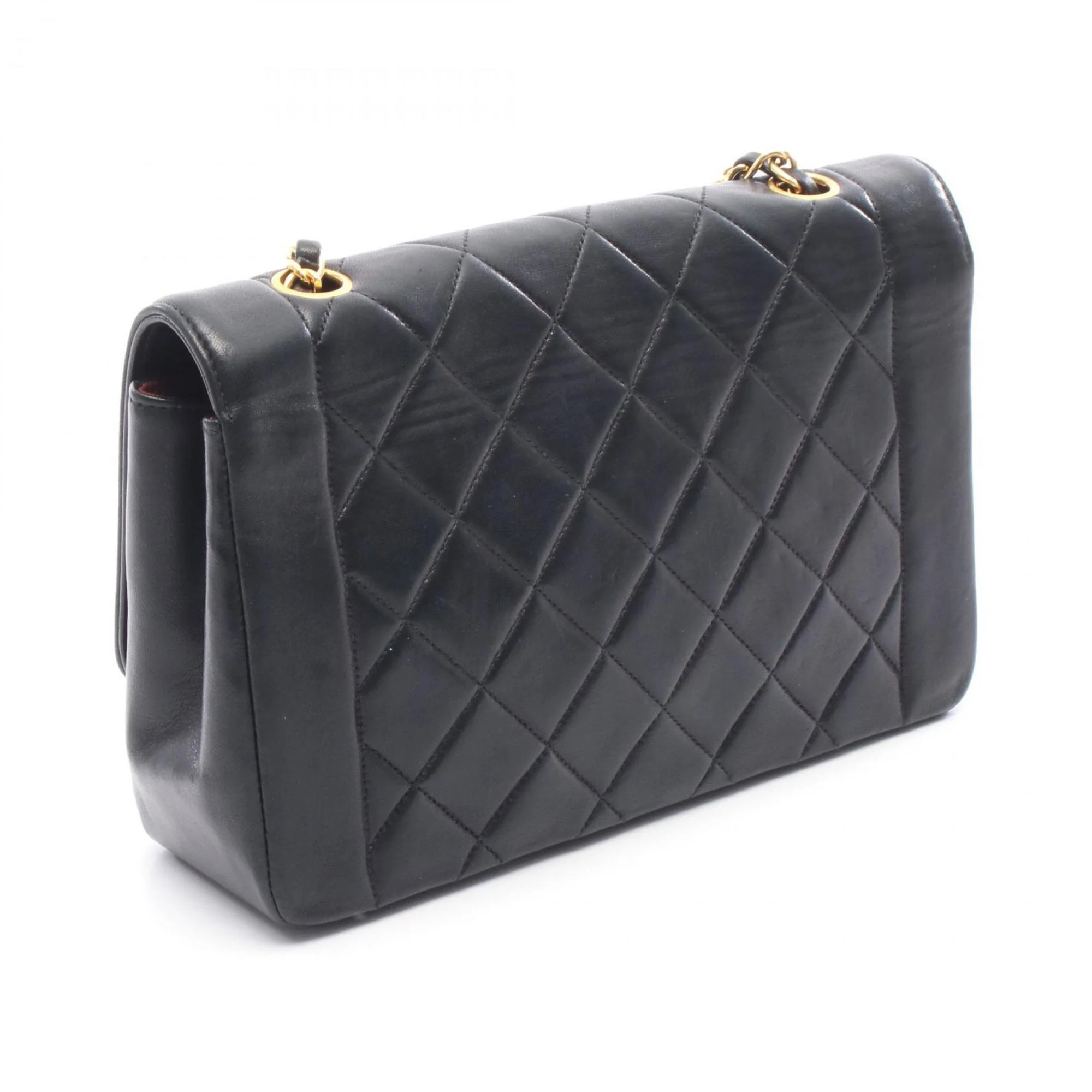 Vintage Diana Flap Bag Quilted Lambskin Medium - Image 2