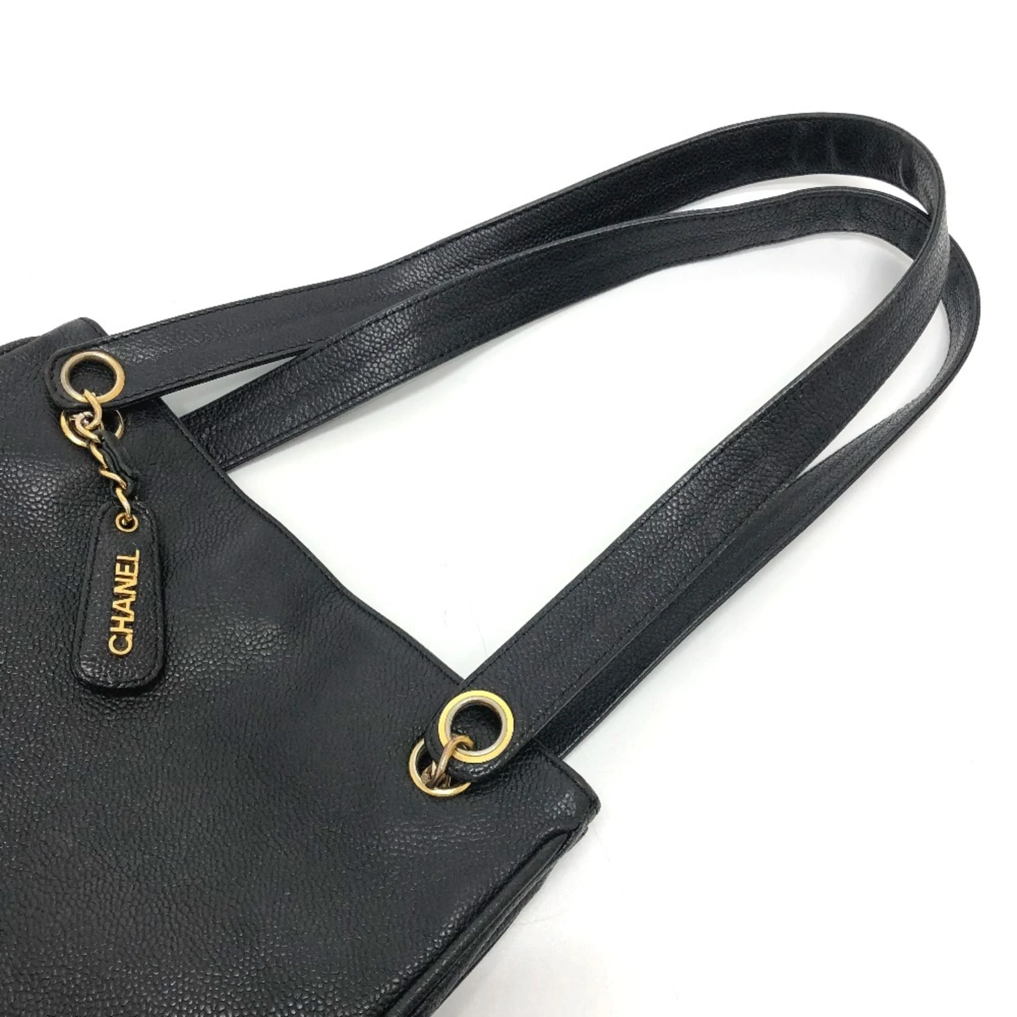 Vintage Open Chain Tote Caviar Medium - Image 8