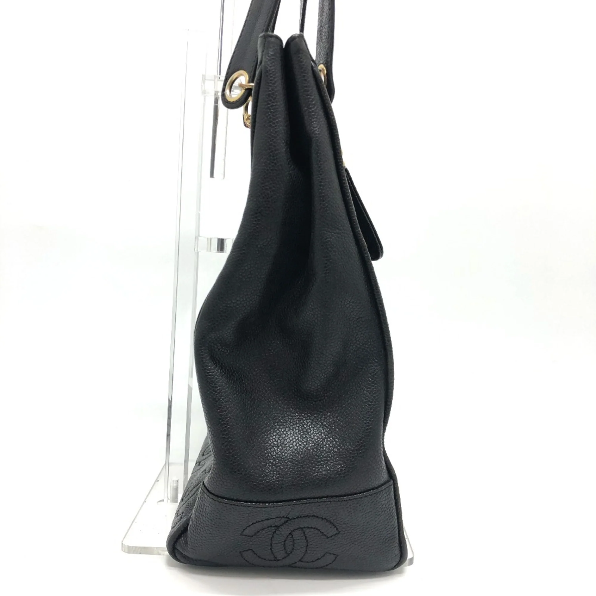 Vintage Open Chain Tote Caviar Medium - Image 3