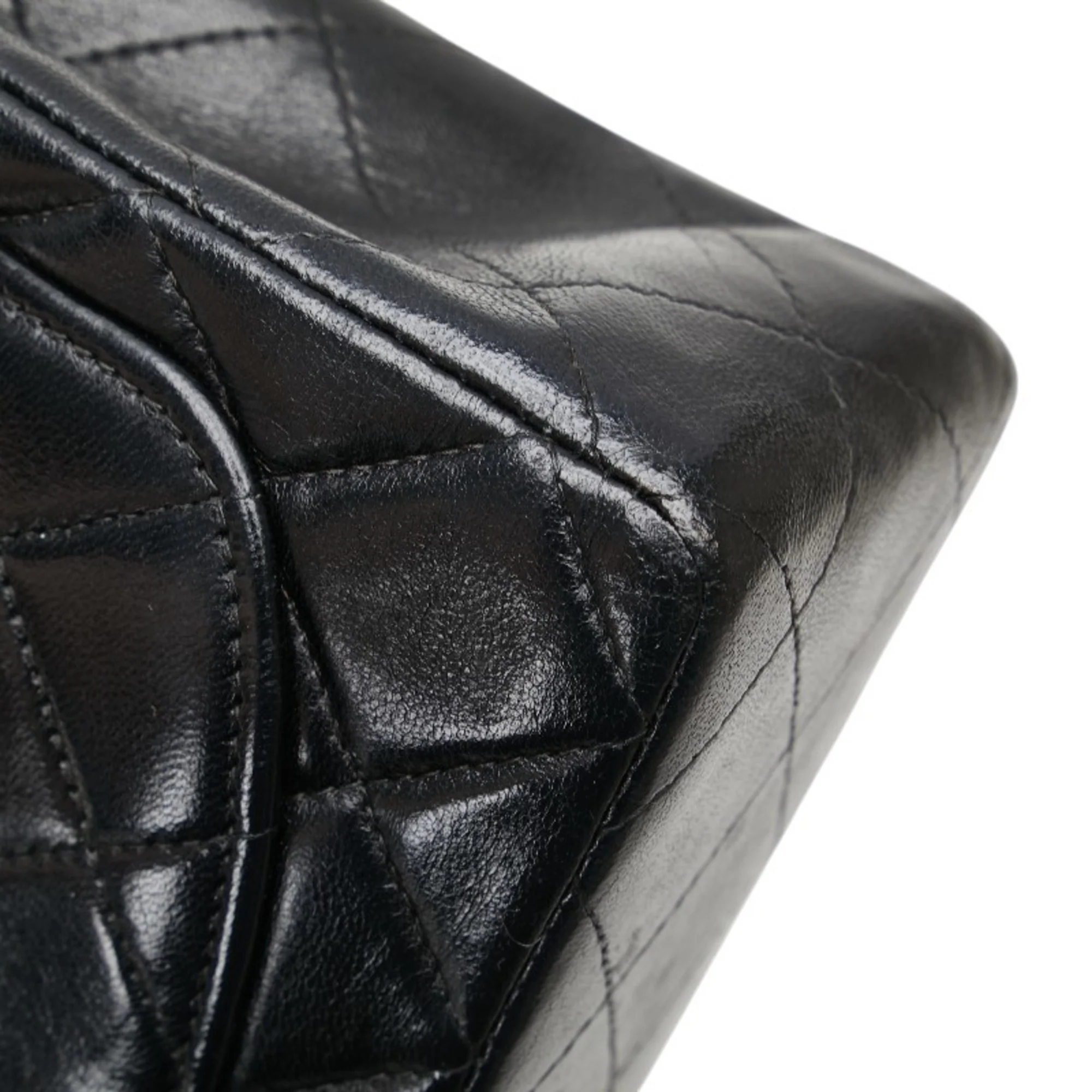 Vintage Square Classic Single Flap Bag Quilted Lambskin Mini - Image 7