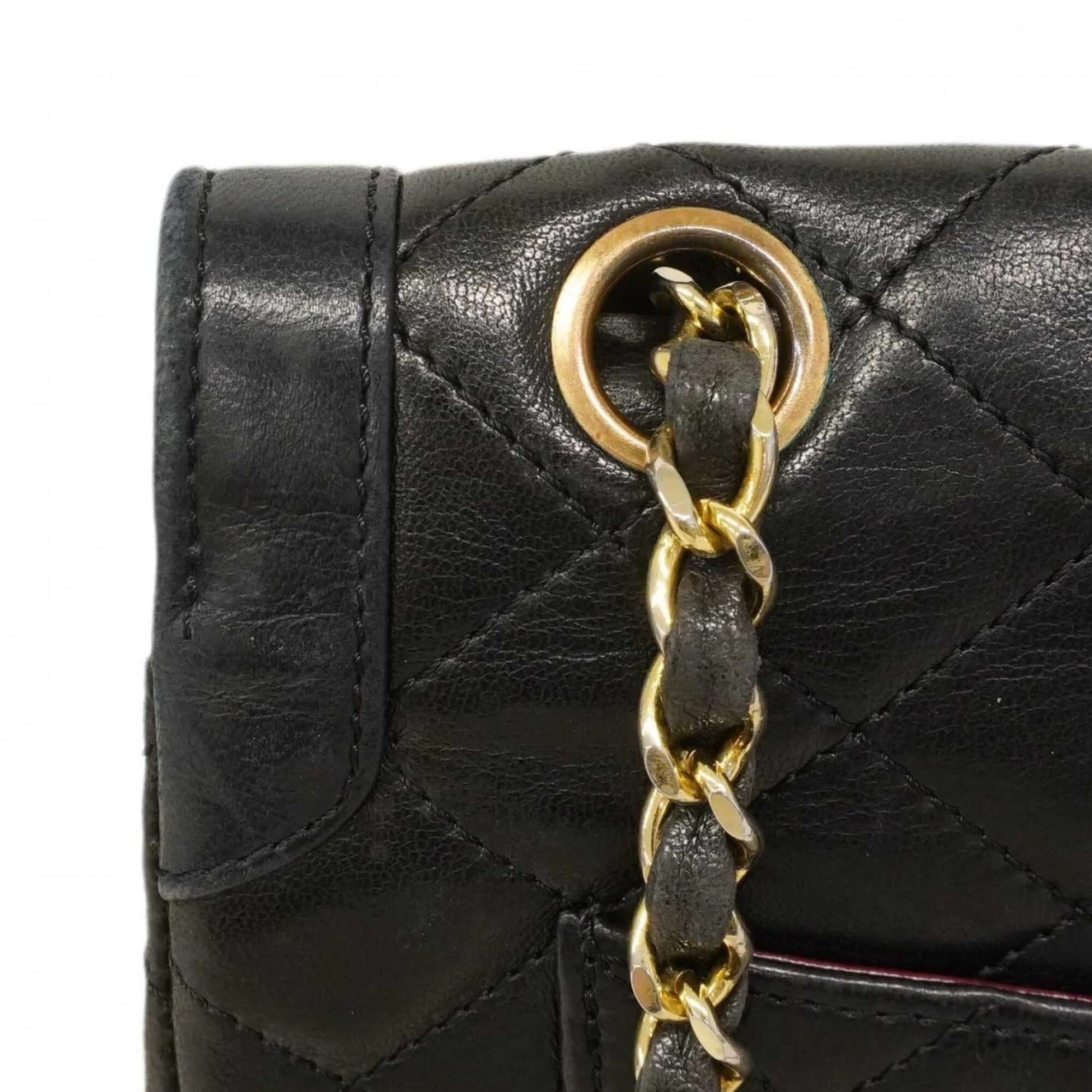 Vintage Two Tone CC Flap Bag Quilted Lambskin Medium - Image 7