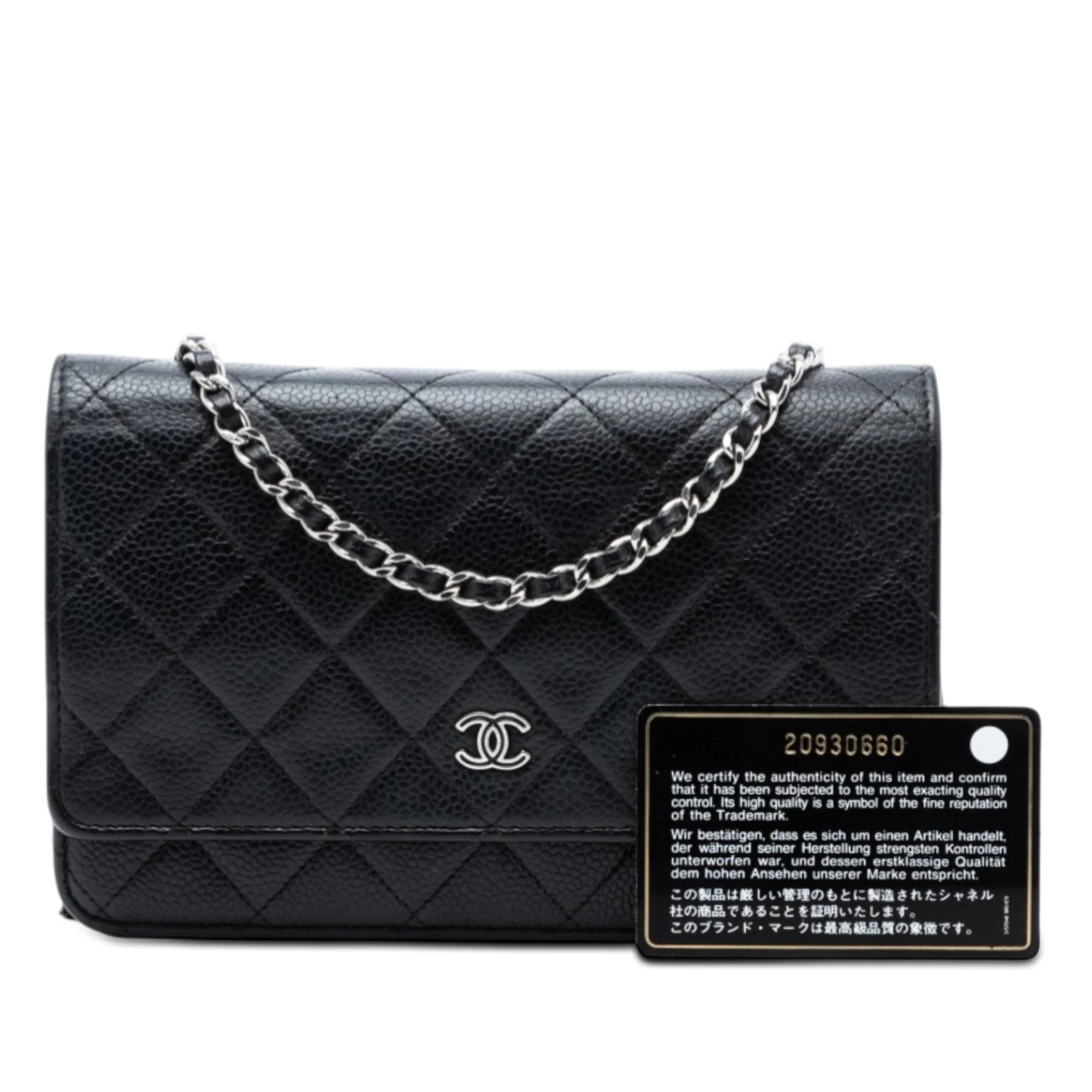 Wallet on Chain Quilted Caviar - Image 8