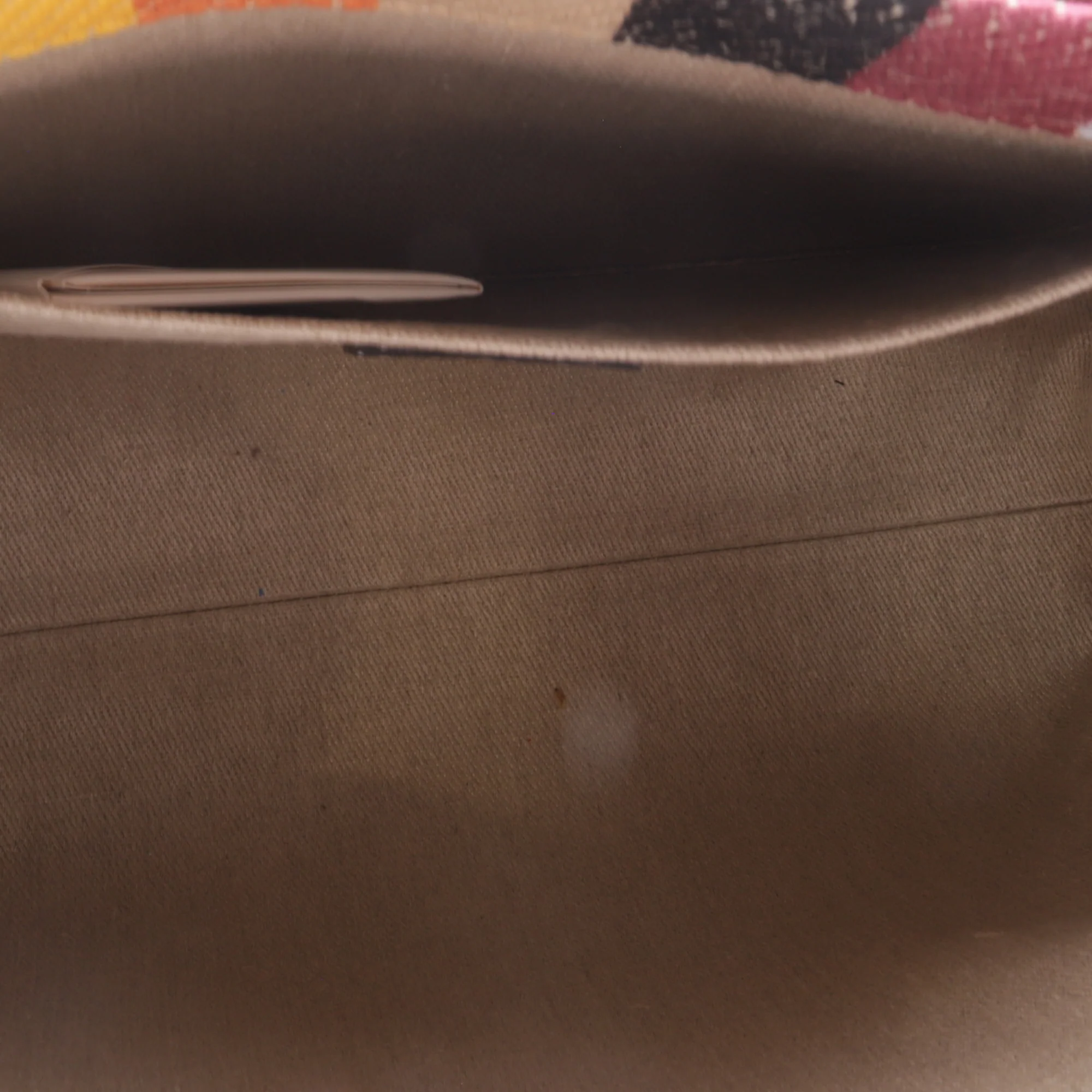 Woody Tote Striped Linen Large - Image 8