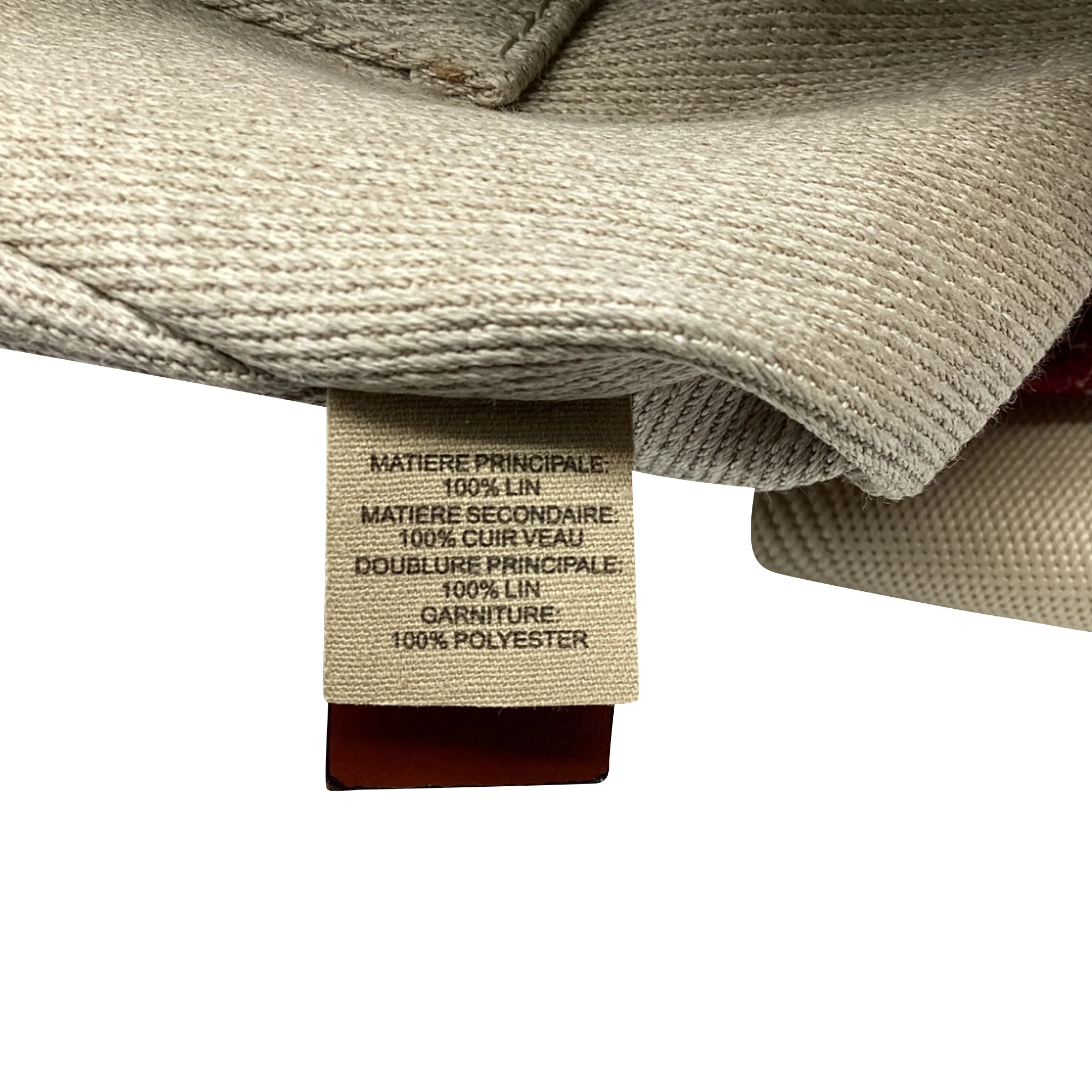 Woody Tote Striped Linen Large - Image 9