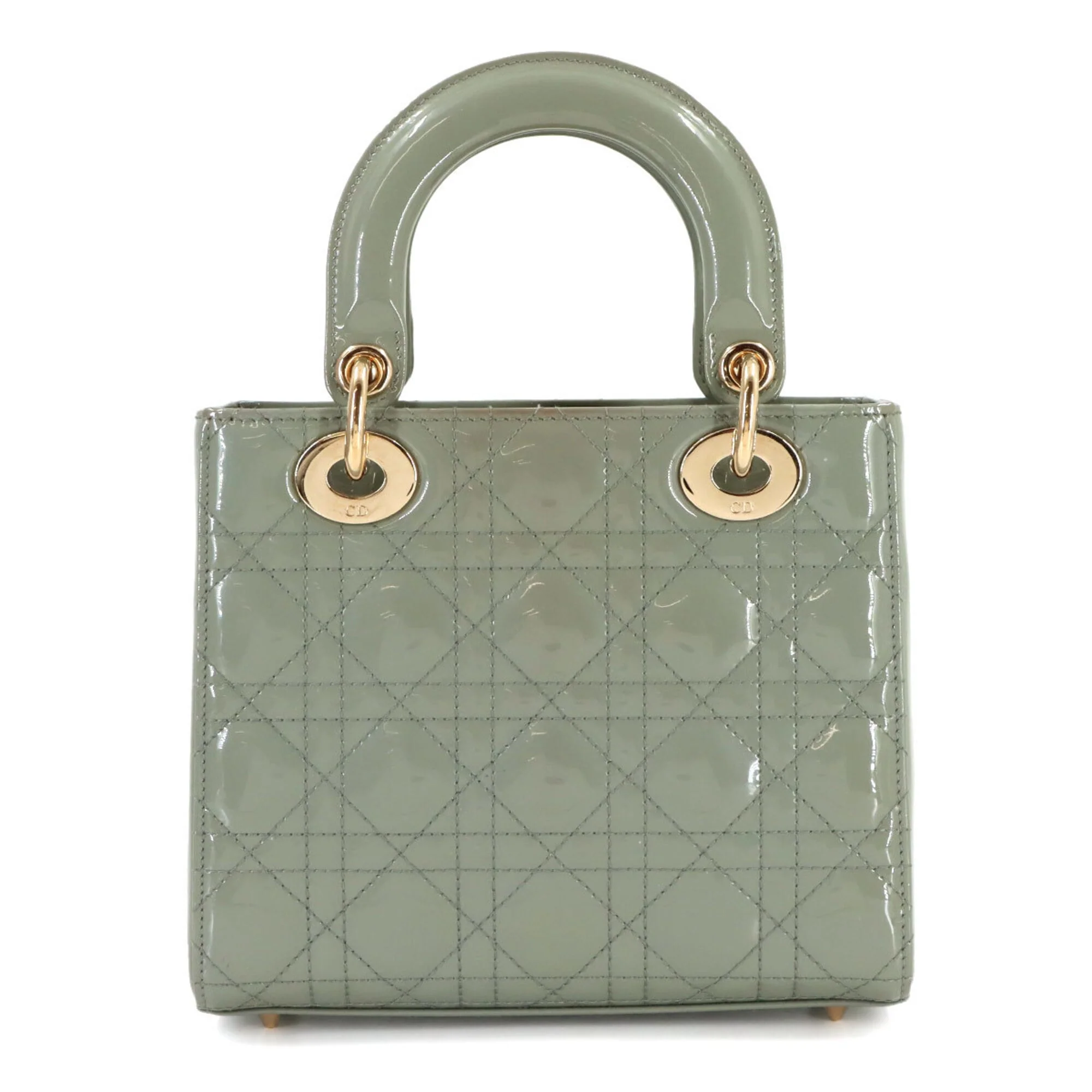 Lady Dior Bag Cannage Quilt Patent Small - Image 2
