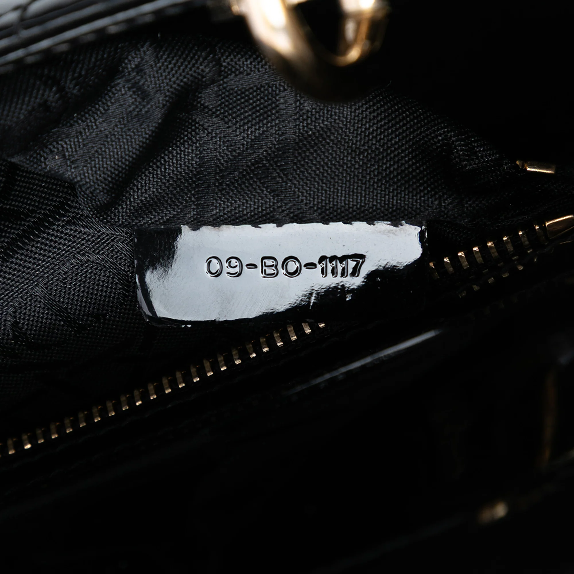 Lady Dior Chain Bag Cannage Quilt Patent Mini - Image 5