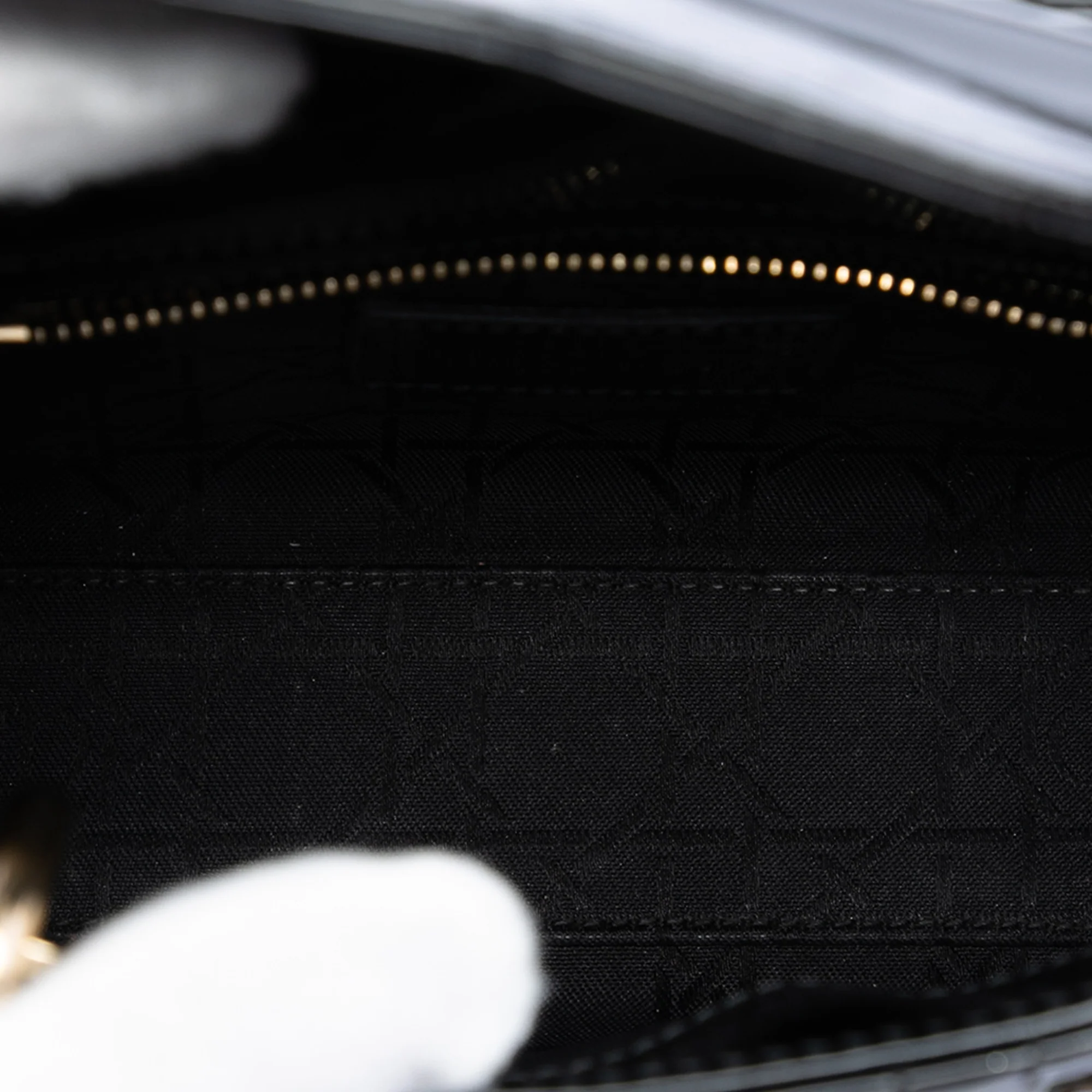 Lady Dior Chain Bag Cannage Quilt Patent Mini - Image 4