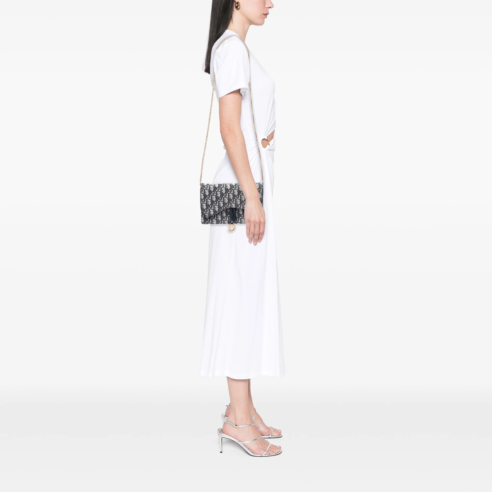 Saddle Chain Clutch Oblique Canvas - Image 7