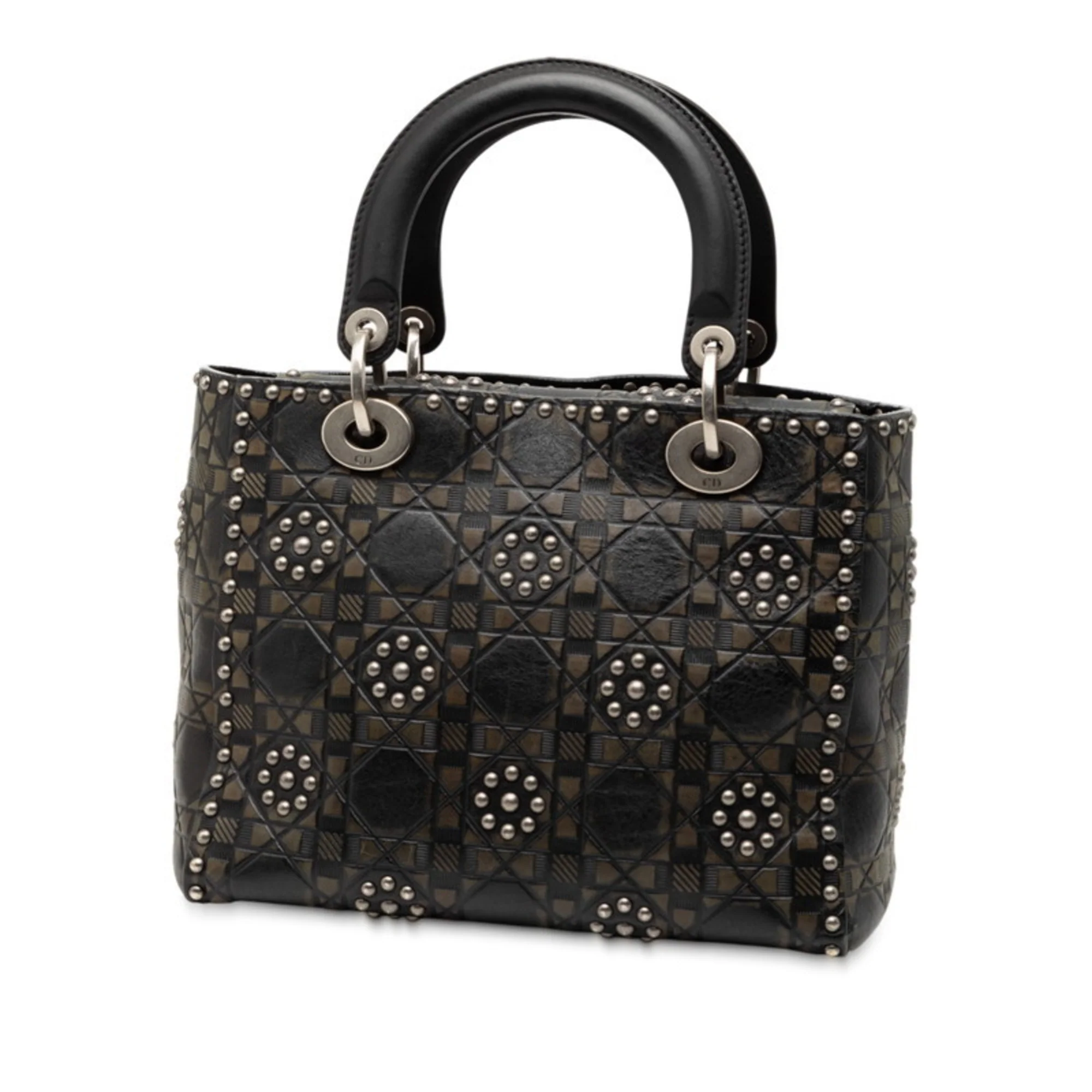 Supple Lady Dior Bag Studded Cannage Embossed Calfskin Medium - Image 2