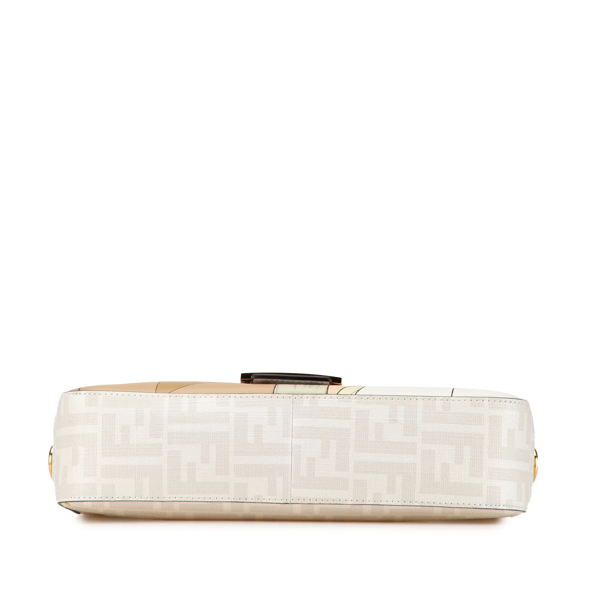 Antonio Lopez Baguette NM Bag Zucca Coated Canvas with Printed Leather Inlay Medium - Image 3