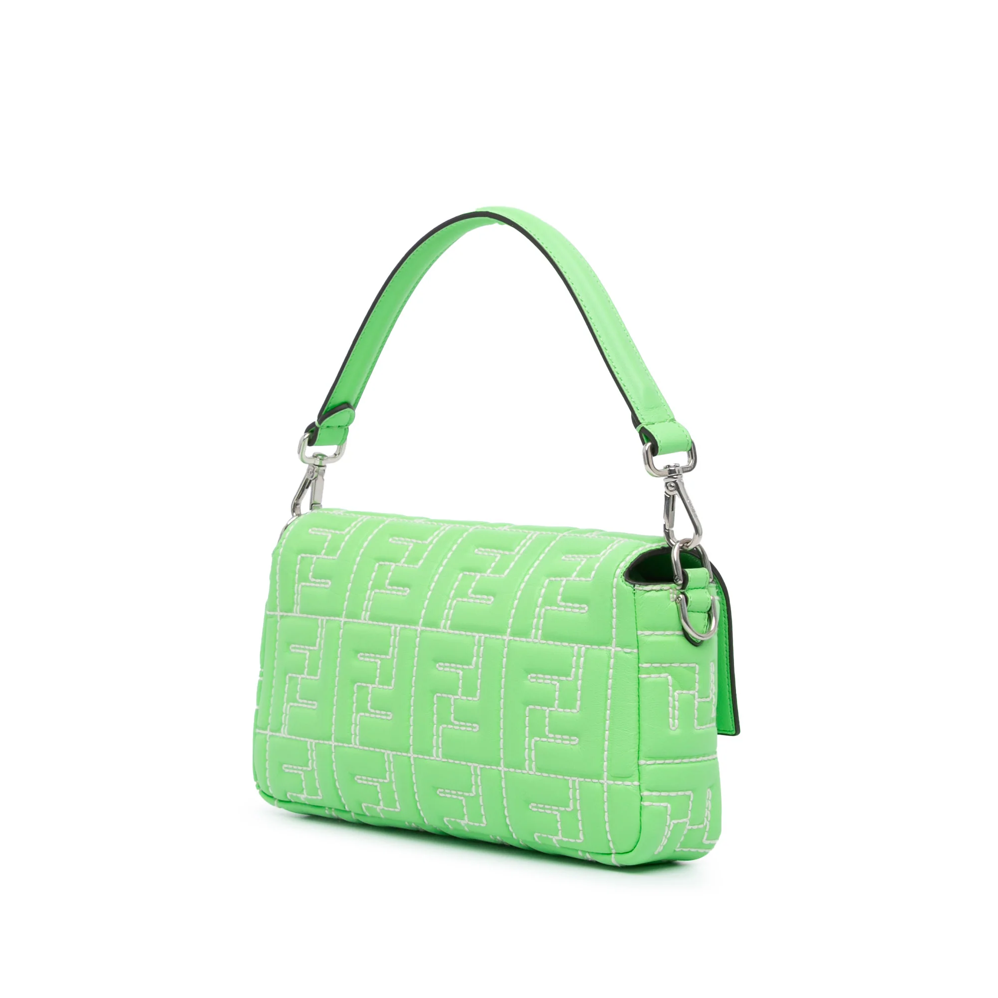 Baguette NM Bag Zucca Stitched Embossed Leather Medium - Image 2